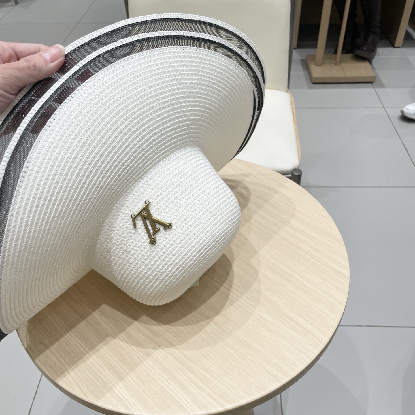  LV路易威登新款草帽，圆顶礼帽，头围57cm