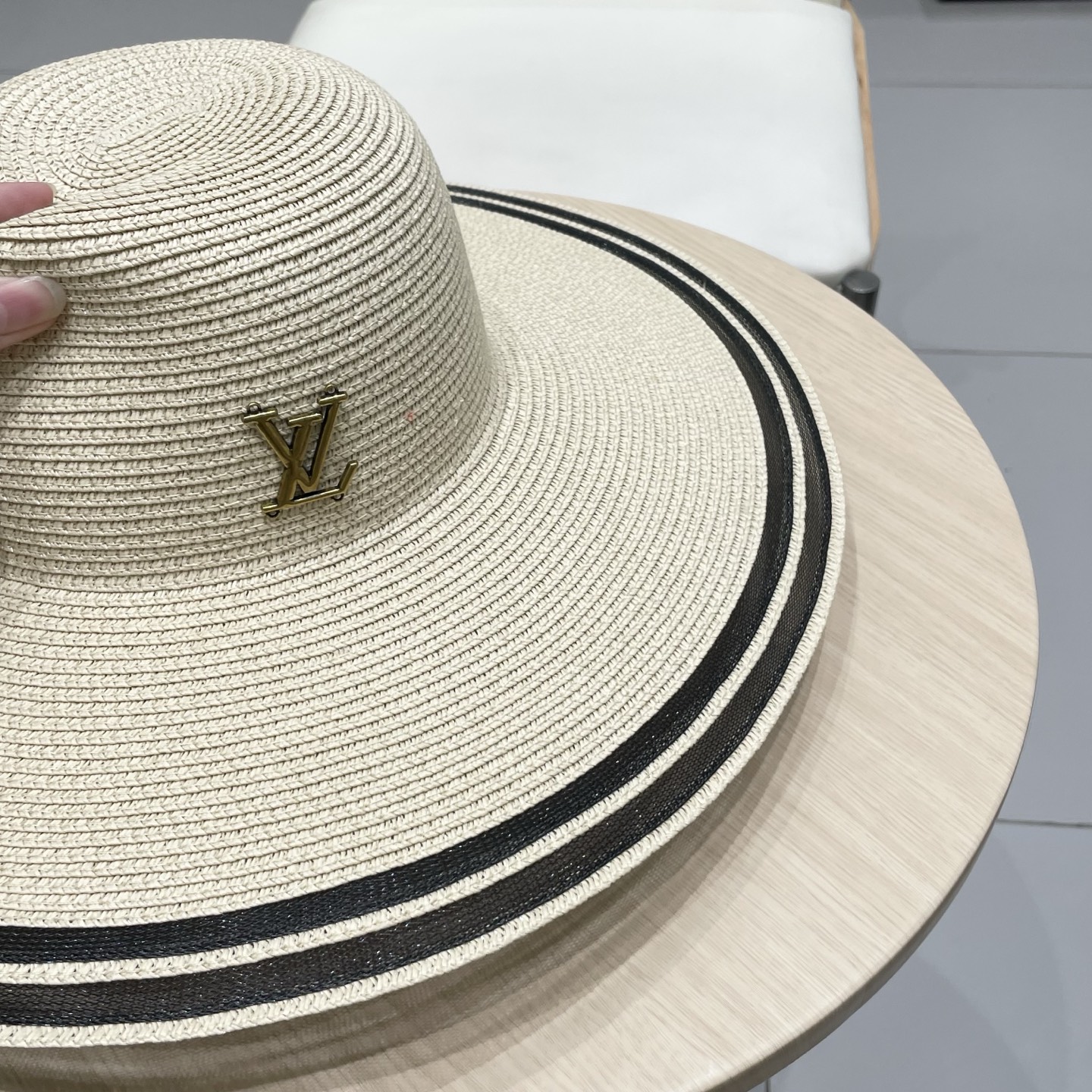  LV路易威登新款草帽，圆顶礼帽，头围57cm