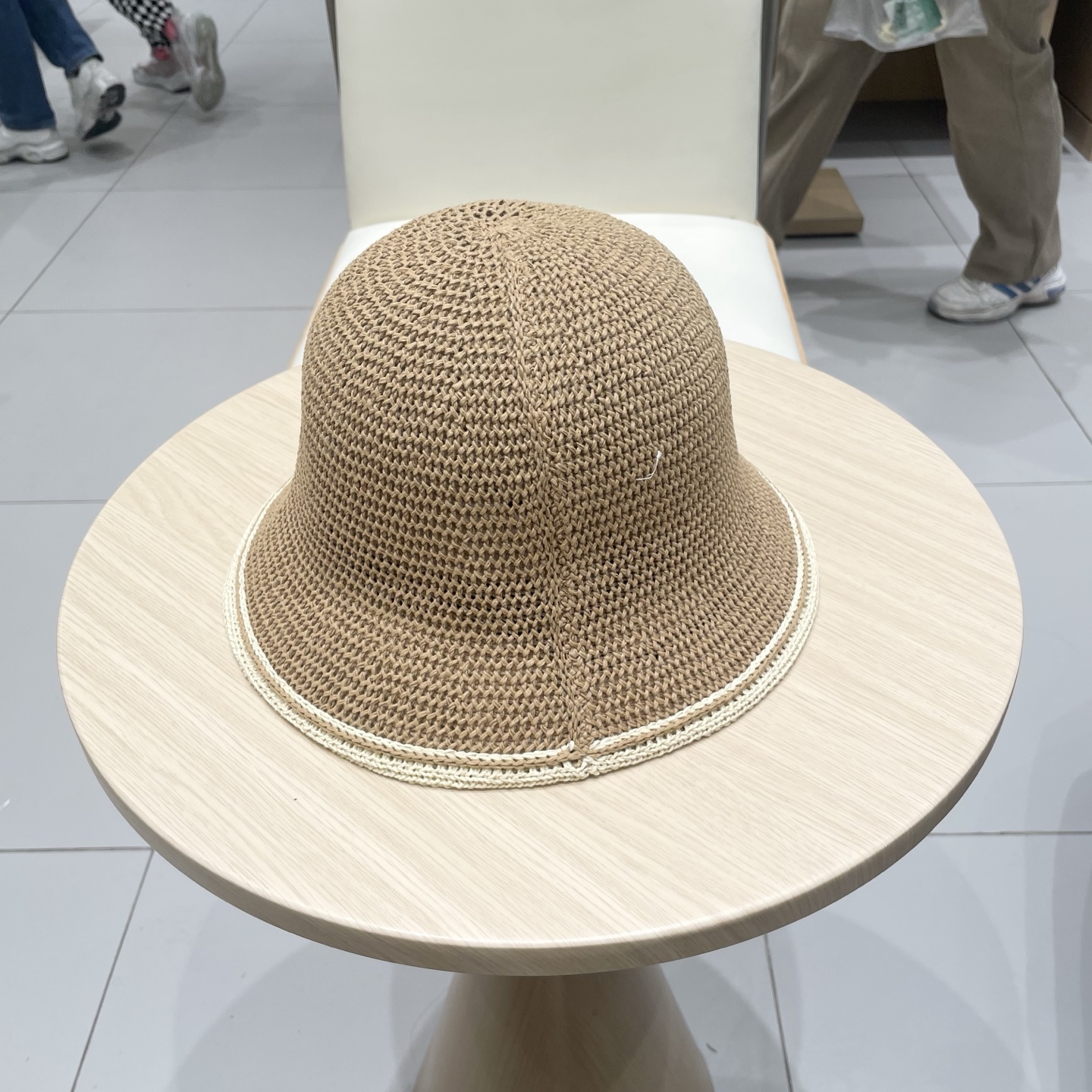  Chanel香奈儿小香风编织系列盆帽遮阳防晒帽女韩版镂空透气夏可折叠显脸小渔夫