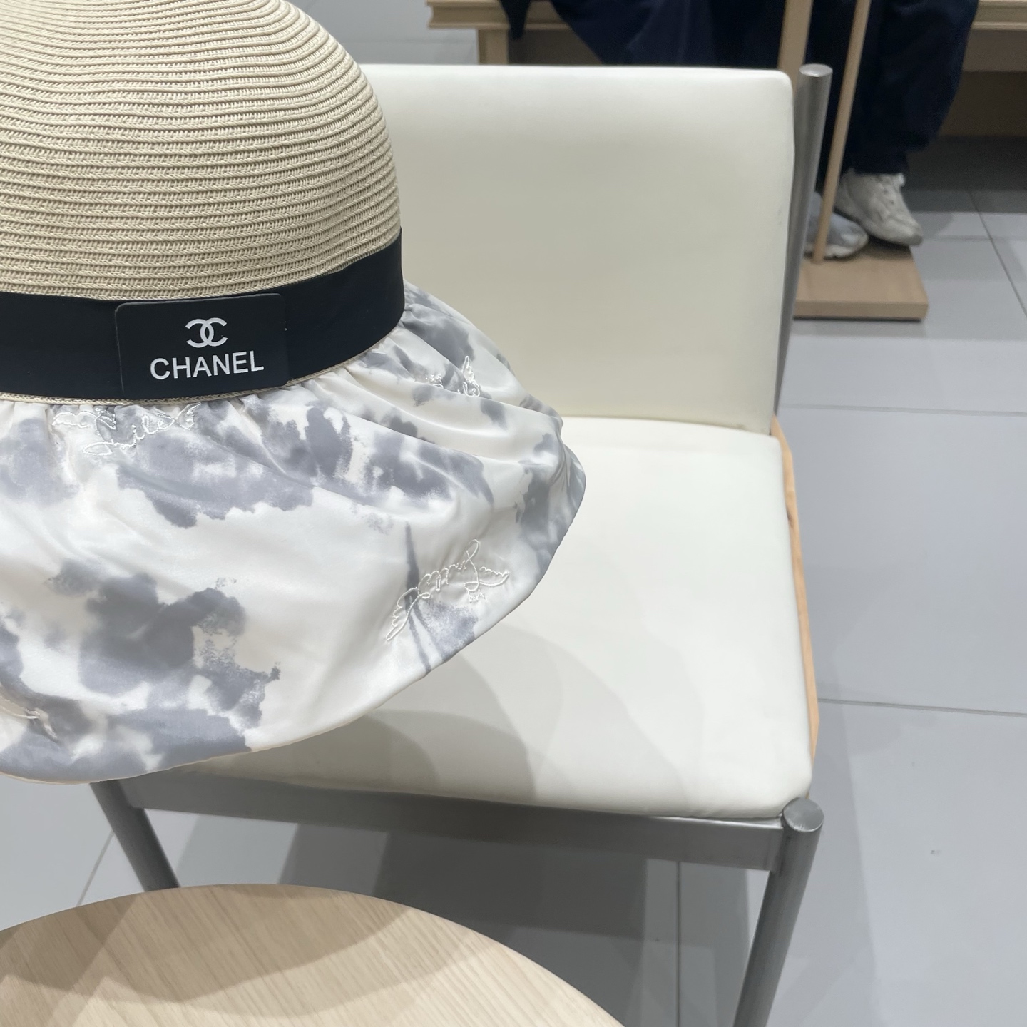  Chanel香奈儿2025新款渔夫帽女夏防晒遮阳帽百搭印花太阳帽海边防紫外线沙滩帽