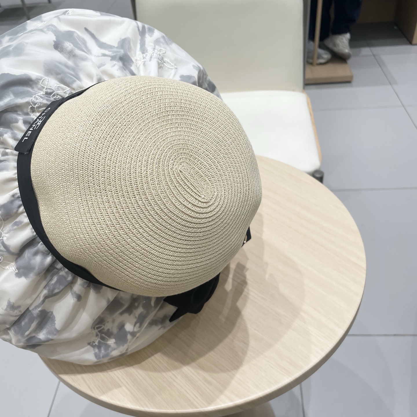  Chanel香奈儿2025新款渔夫帽女夏防晒遮阳帽百搭印花太阳帽海边防紫外线沙滩帽