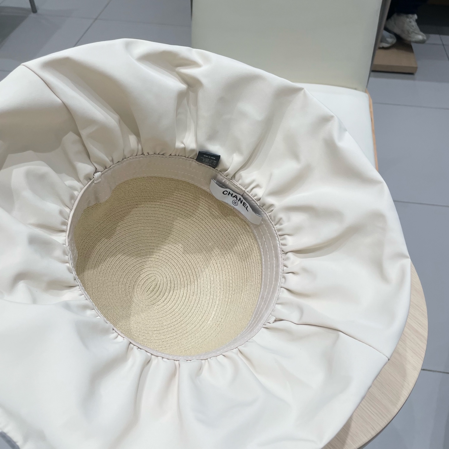  Chanel香奈儿2025新款渔夫帽女夏防晒遮阳帽百搭印花太阳帽海边防紫外线沙滩帽