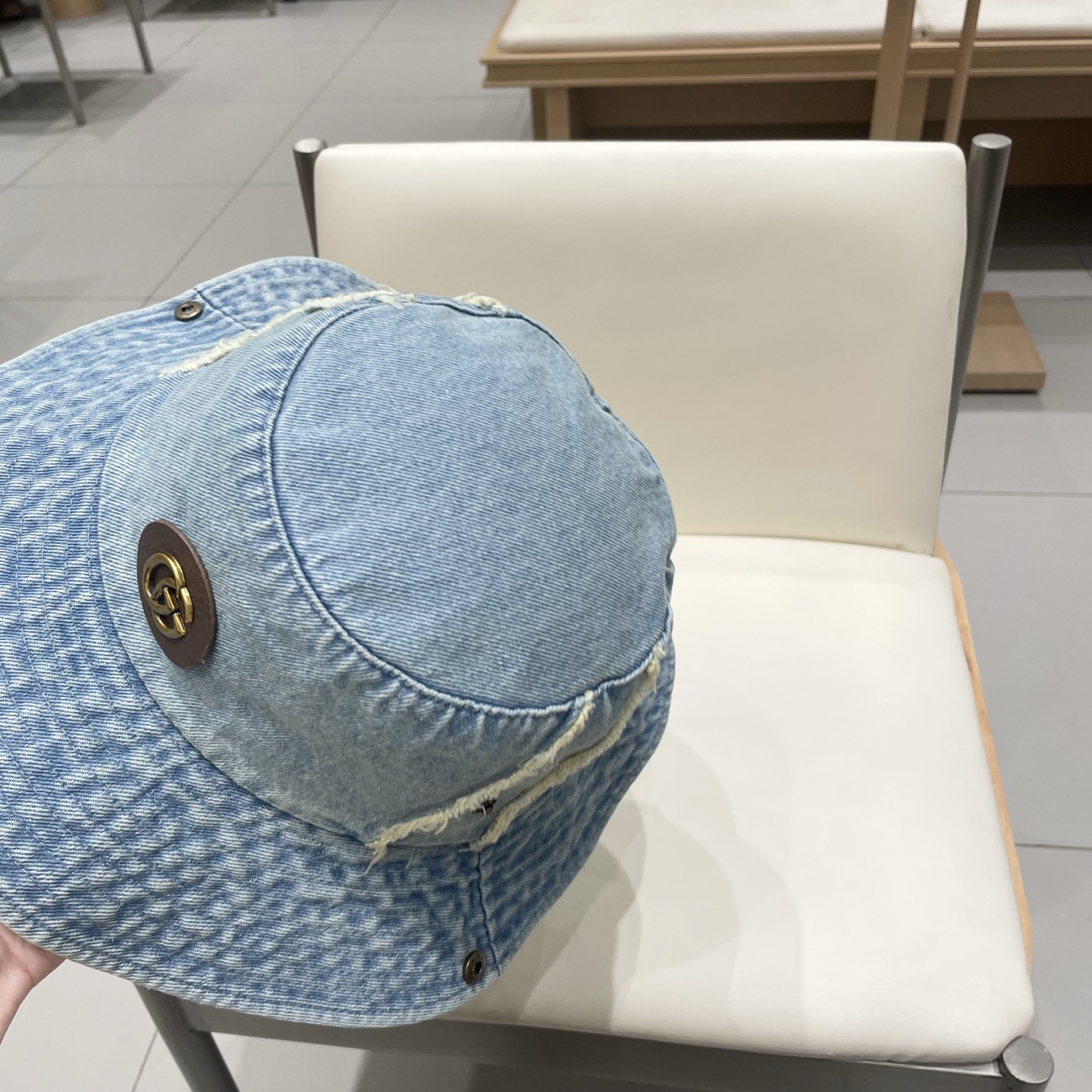  Gucci古奇美式复古西部牛仔渔夫帽女2025新款大头围遮阳帽防晒户外登山帽