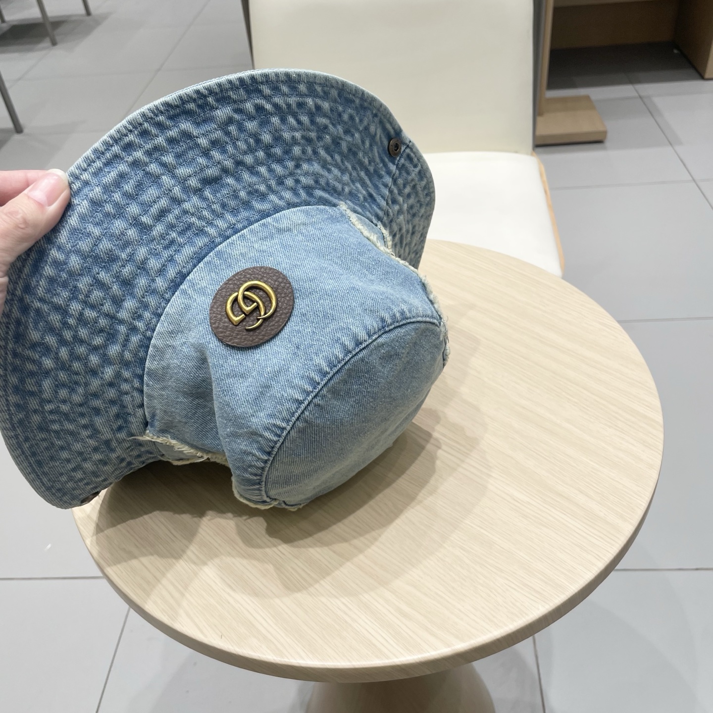  Gucci古奇美式复古西部牛仔渔夫帽女2025新款大头围遮阳帽防晒户外登山帽