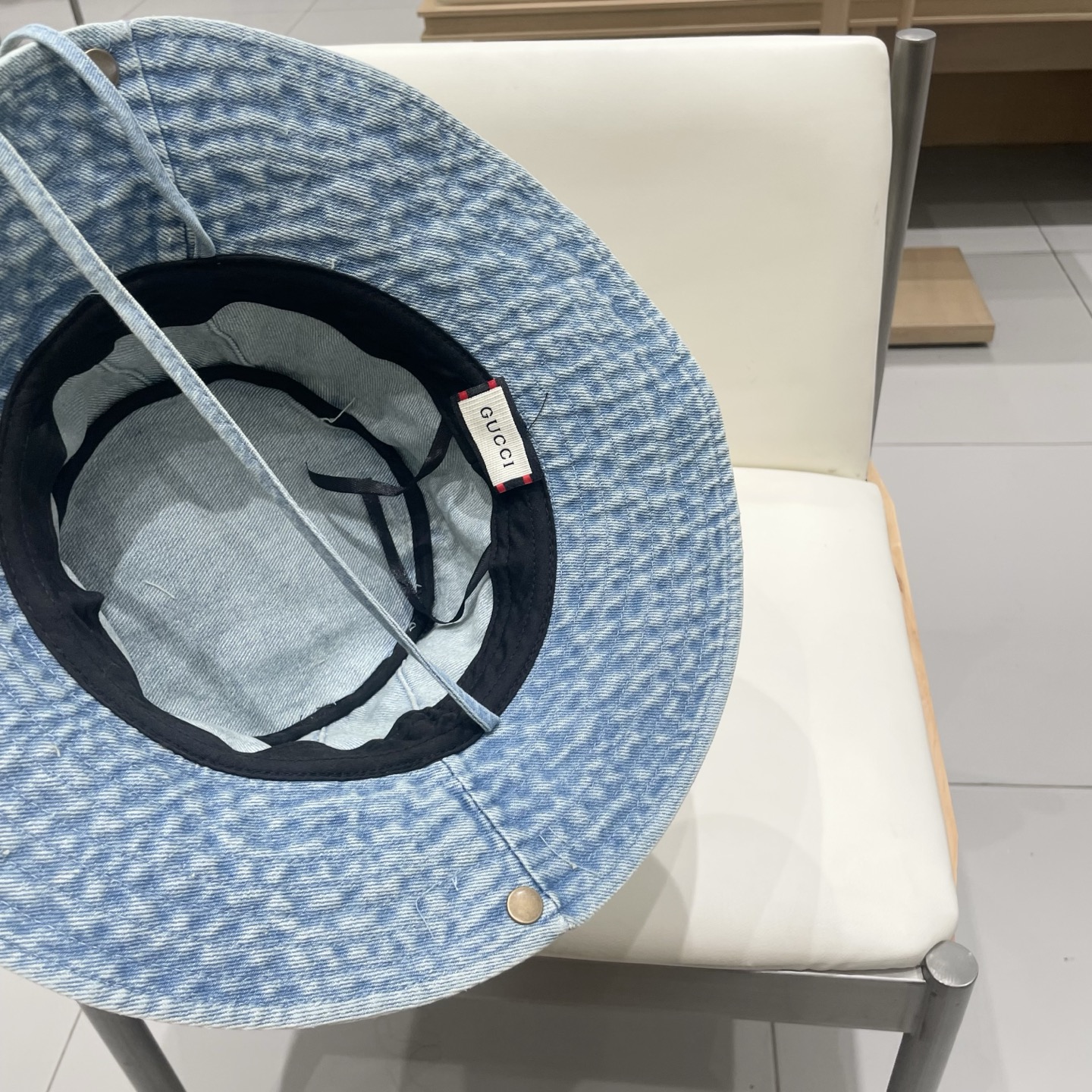  Gucci古奇美式复古西部牛仔渔夫帽女2025新款大头围遮阳帽防晒户外登山帽