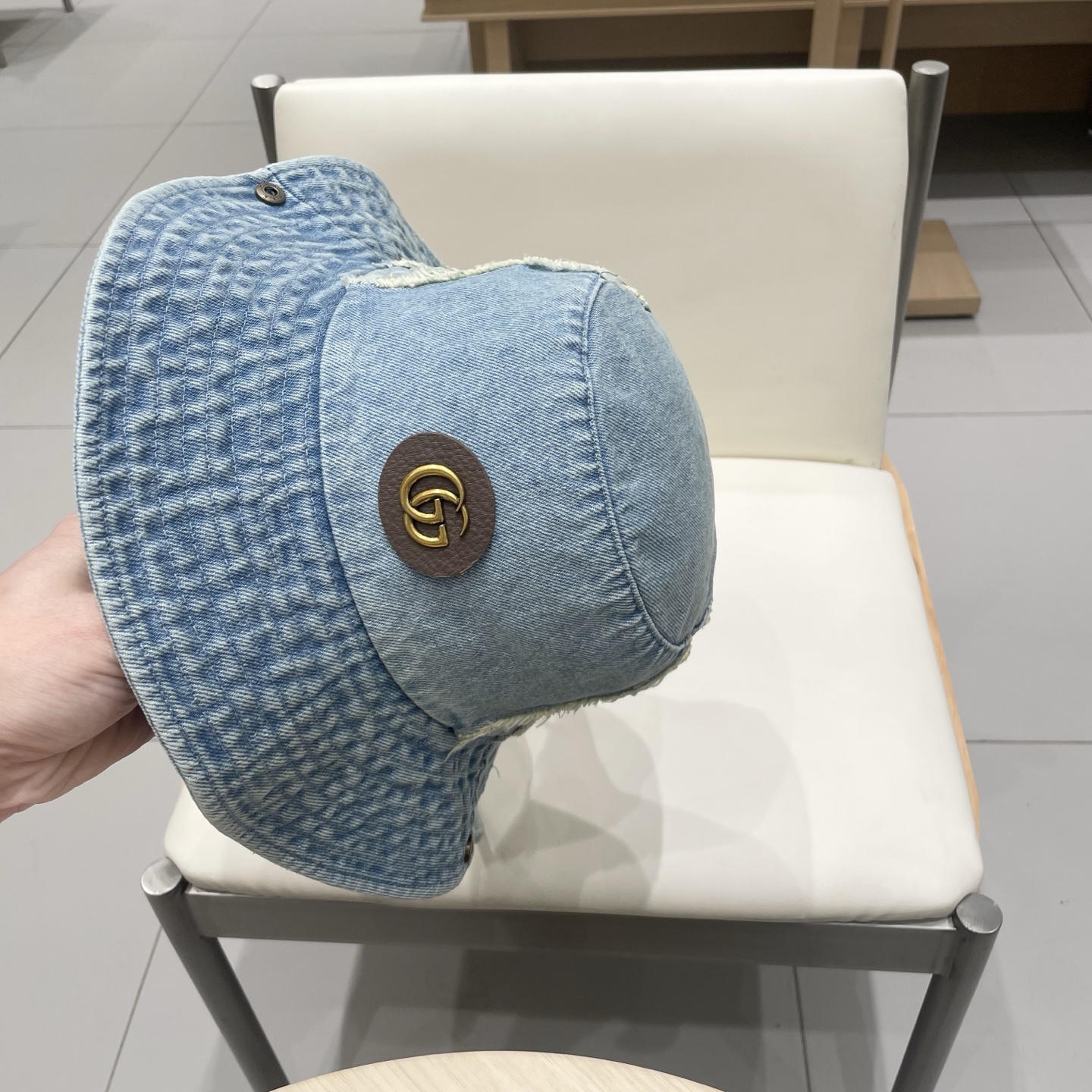  Gucci古奇美式复古西部牛仔渔夫帽女2025新款大头围遮阳帽防晒户外登山帽