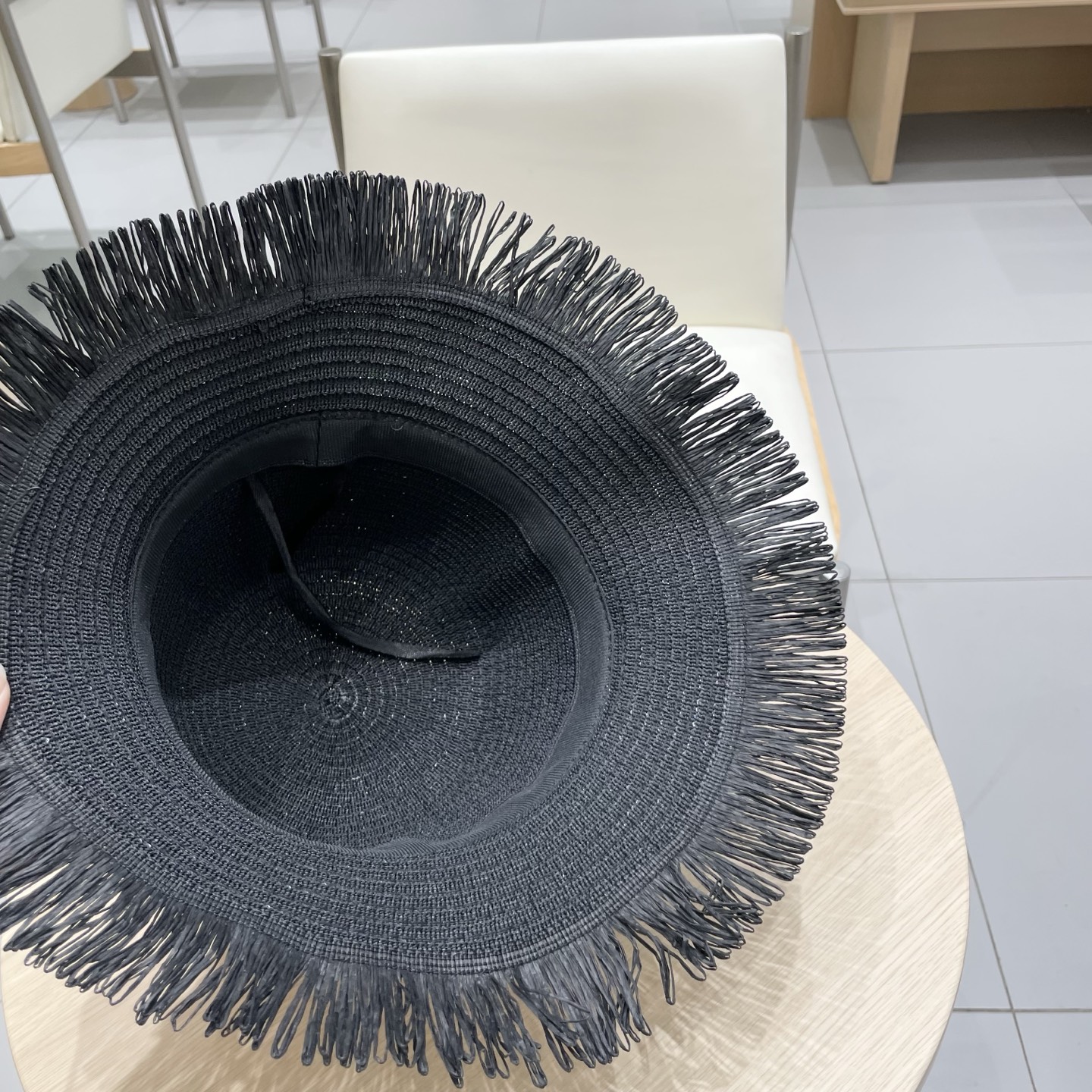  Gucci古奇女士帽子大檐韩版毛边透气草帽夏季遮阳防晒沙滩帽渔夫帽