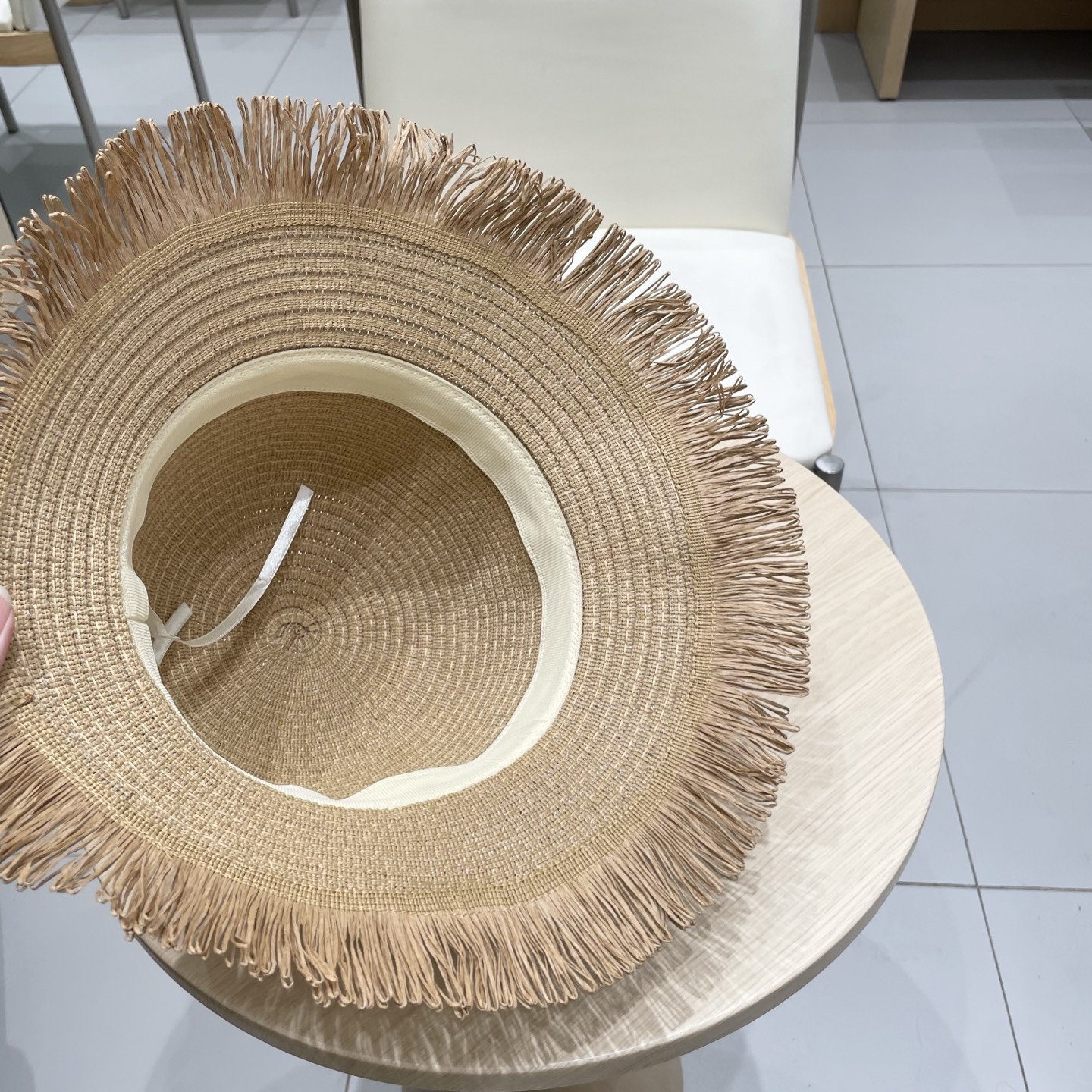  Gucci古奇女士帽子大檐韩版毛边透气草帽夏季遮阳防晒沙滩帽渔夫帽