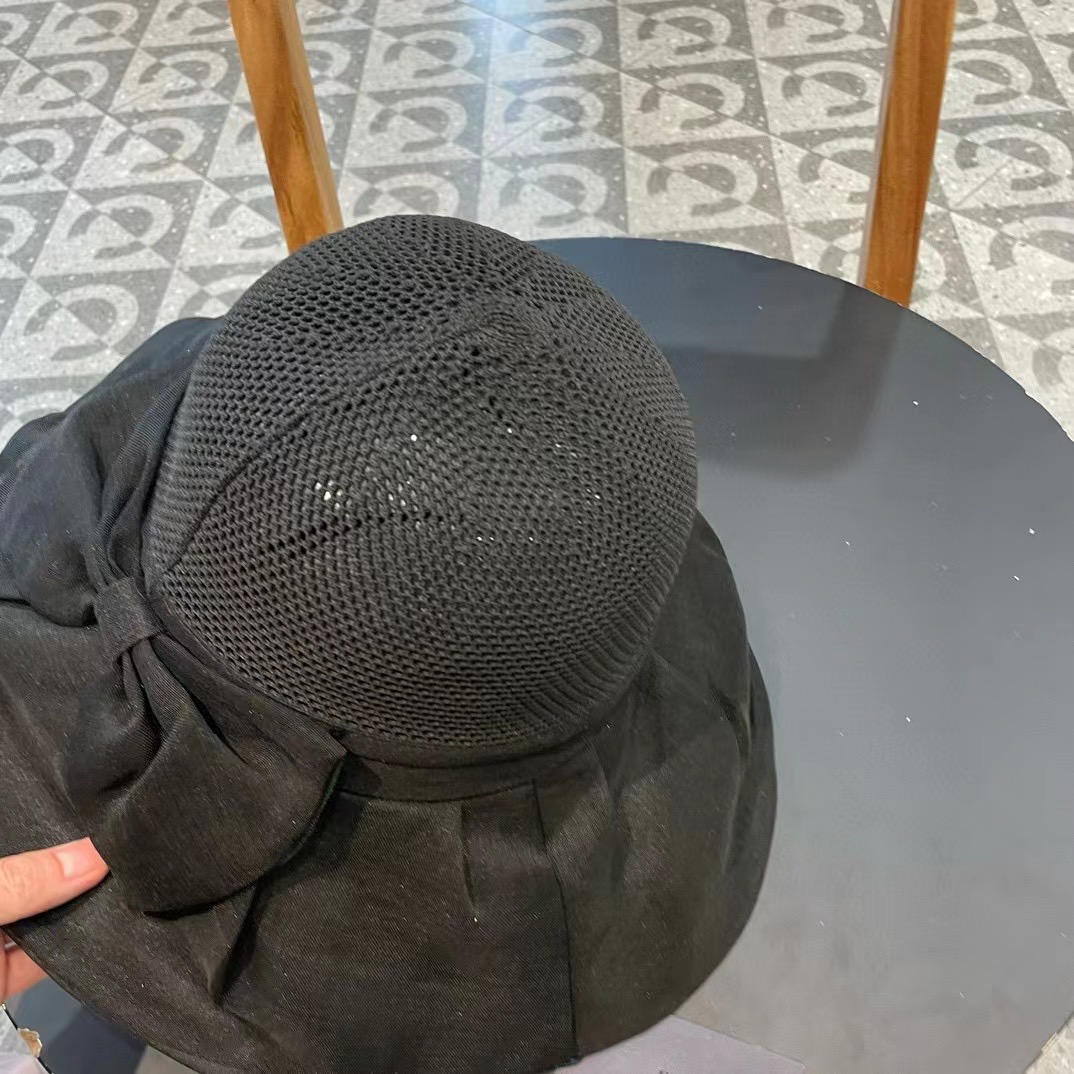  PRADA普拉达 新款大帽檐遮阳帽，渔夫帽，小红书网红爆款 防紫外线大檐遮脸防晒太阳渔夫帽