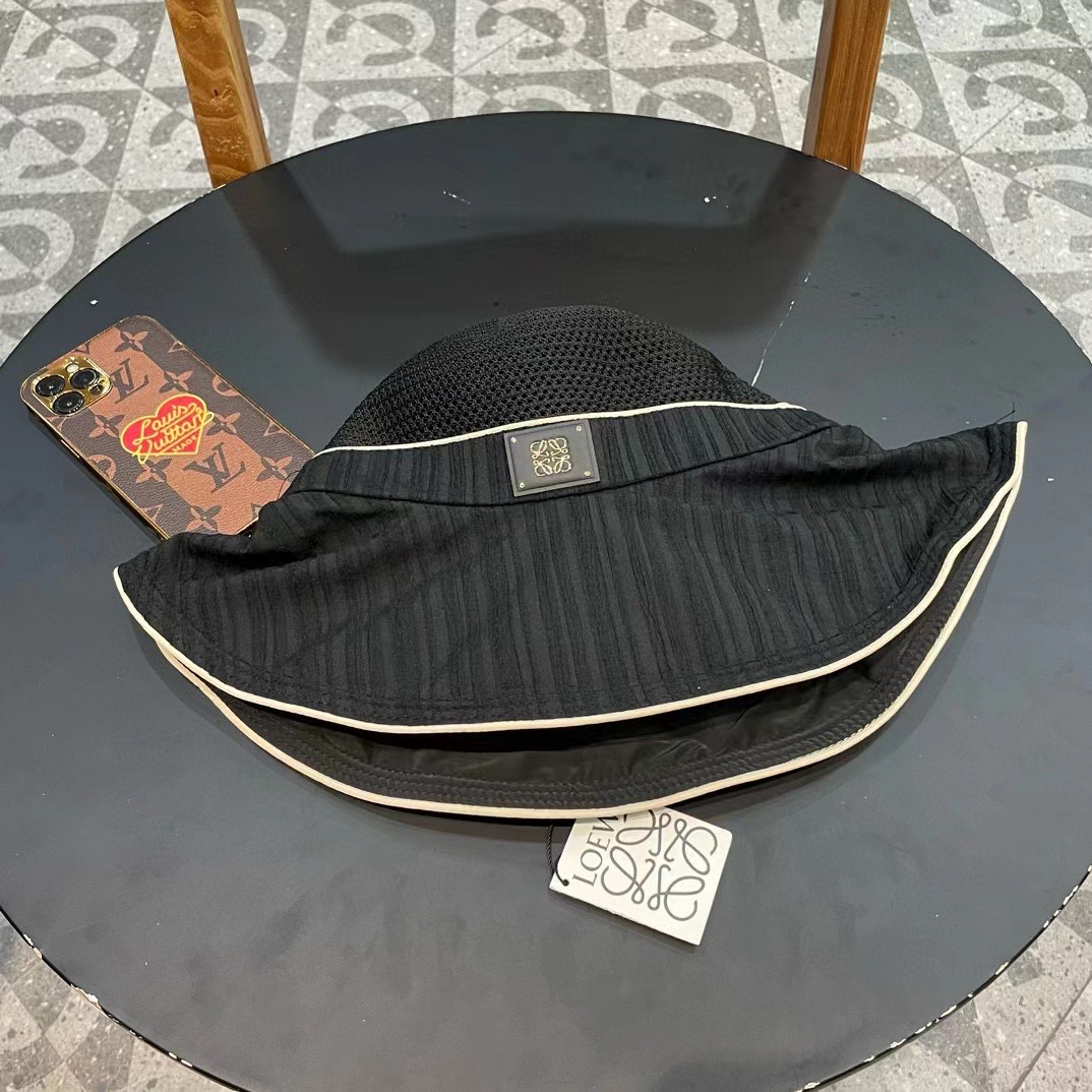  LOEWE罗意威防晒帽女新款空顶帽防紫外线大帽檐夏季遮阳帽子大头围，方便携带
