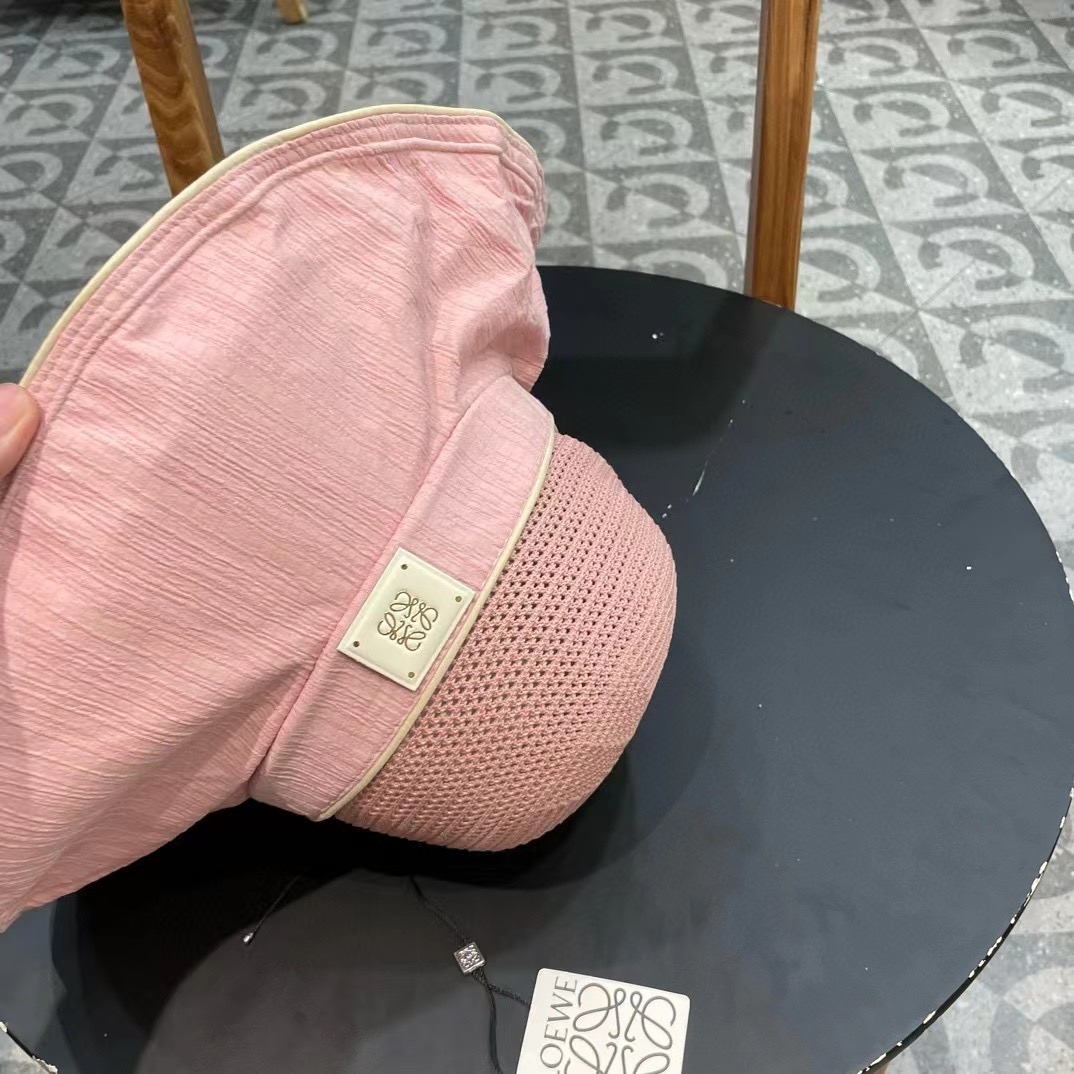  LOEWE罗意威防晒帽女新款渔夫帽防紫外线大帽檐夏季遮阳帽子大头围，方便携带