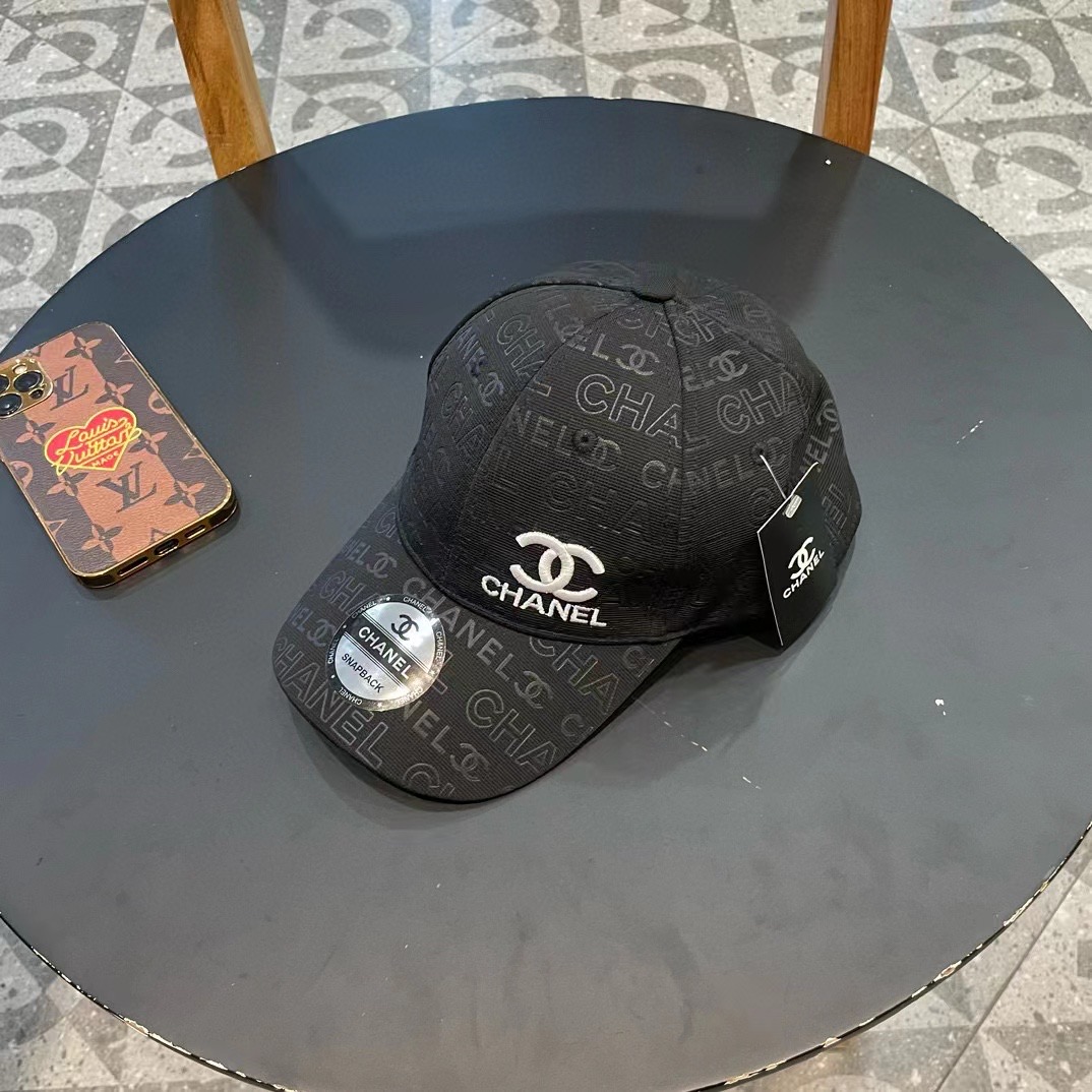  【CHANEL香奈儿】2024新款刺绣山茶花棒球帽，新款出货，大牌款超好搭配，赶紧入手！