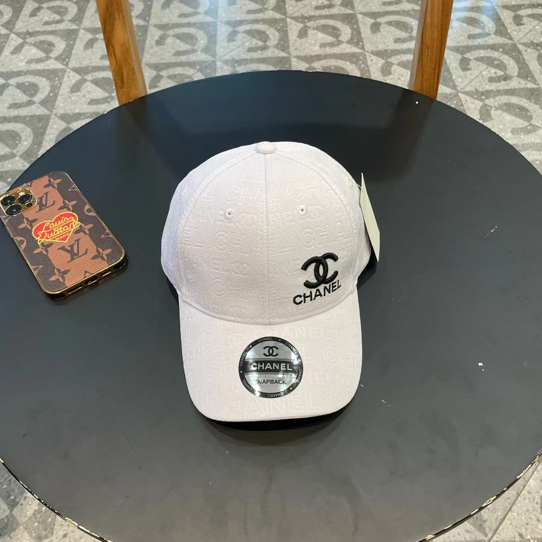  【CHANEL香奈儿】2024新款刺绣山茶花棒球帽，新款出货，大牌款超好搭配，赶紧入手！