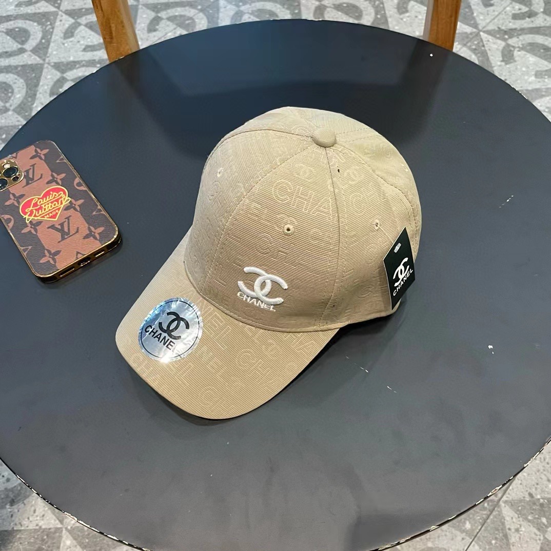  【CHANEL香奈儿】2024新款刺绣山茶花棒球帽，新款出货，大牌款超好搭配，赶紧入手！