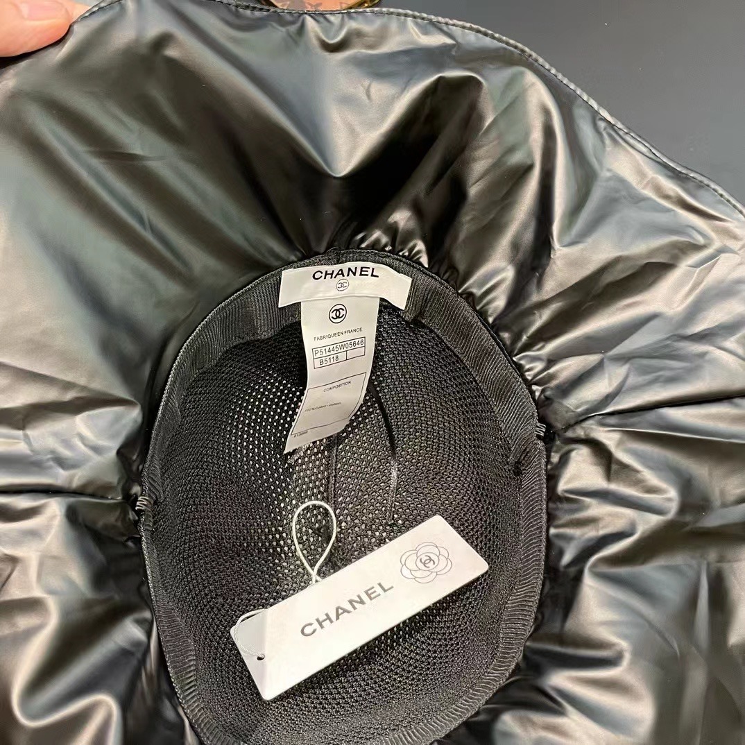  Chanel香奈儿防晒渔夫帽女士遮脸登山防紫外线夏大檐太阳骑车遮阳帽子海边