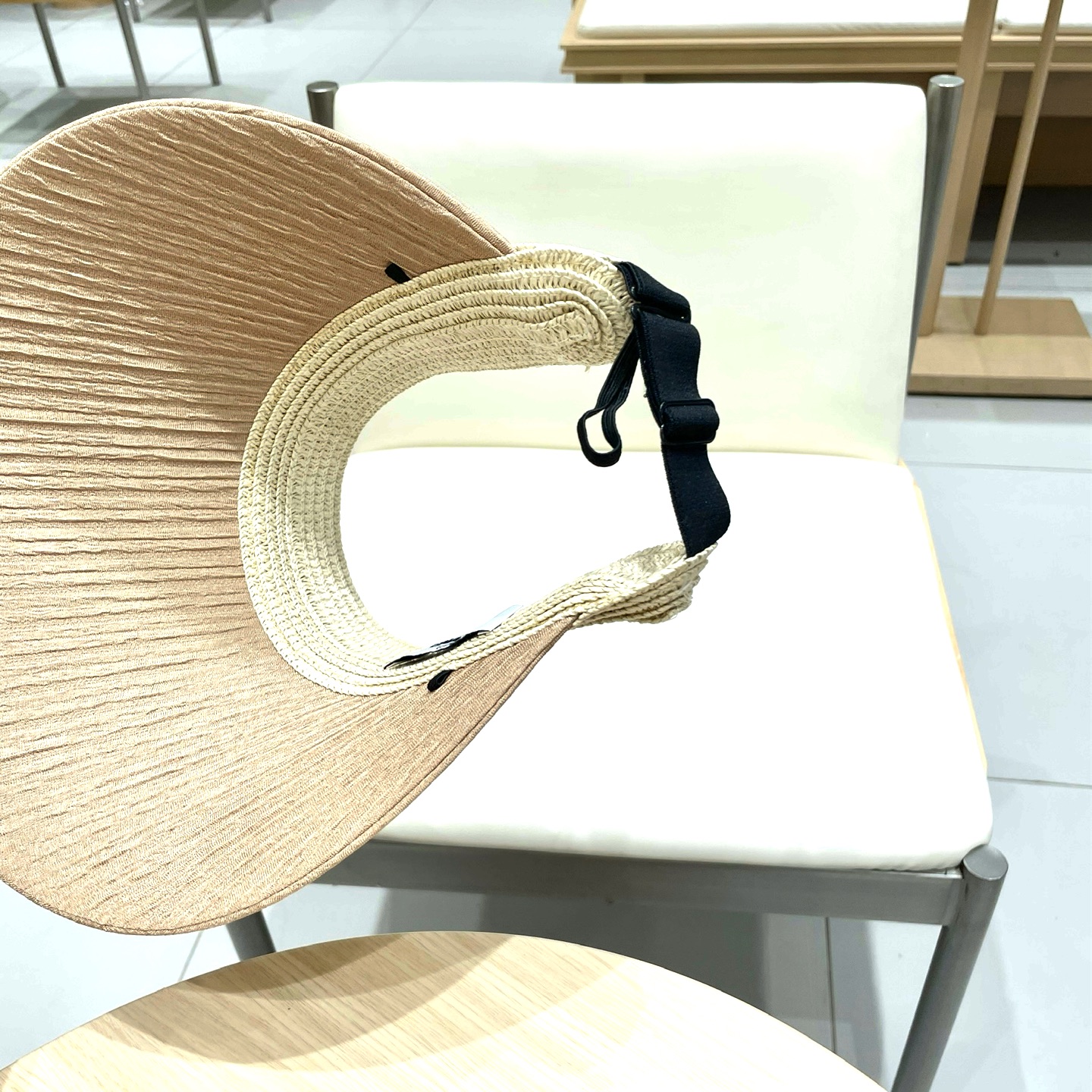 chanel香奈儿新款蝴蝶结空顶帽女士夏季大檐遮阳防晒帽拼接混编百搭出游太阳帽