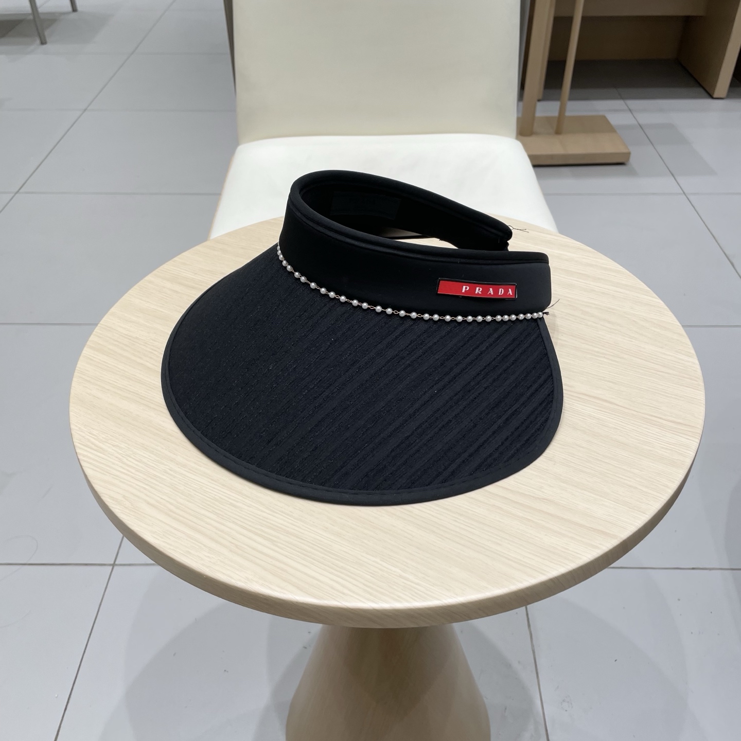 【PRADA普拉达】2025季新款拼色独家款遮阳帽空顶帽男女百搭款～休闲出街神器