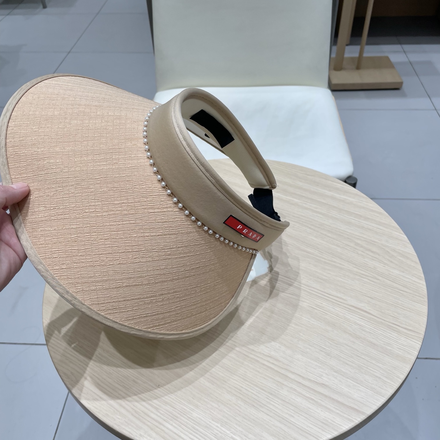 【PRADA普拉达】2025季新款拼色独家款遮阳帽空顶帽男女百搭款～休闲出街神器