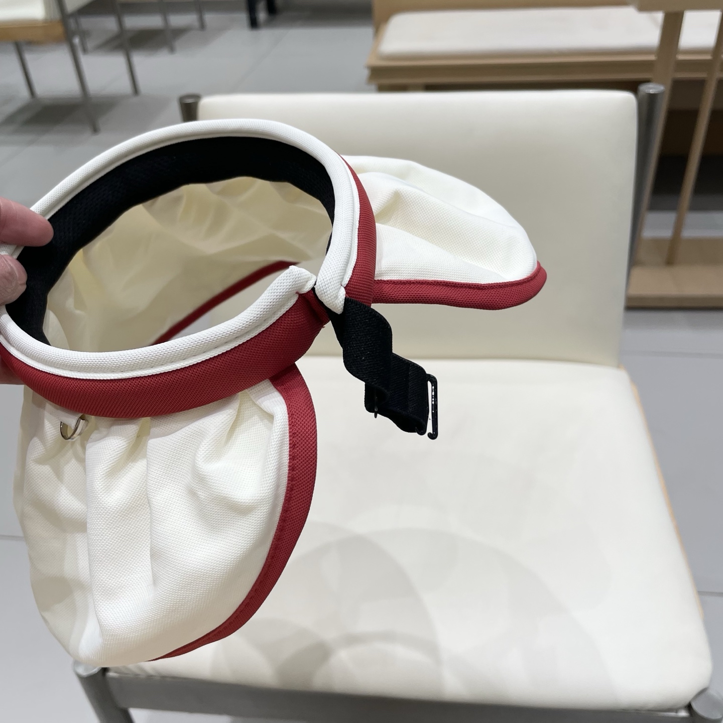 celine塞琳户外防晒帽夏季防晒贝壳帽大帽檐遮阳发箍帽空顶黑胶贝壳帽子