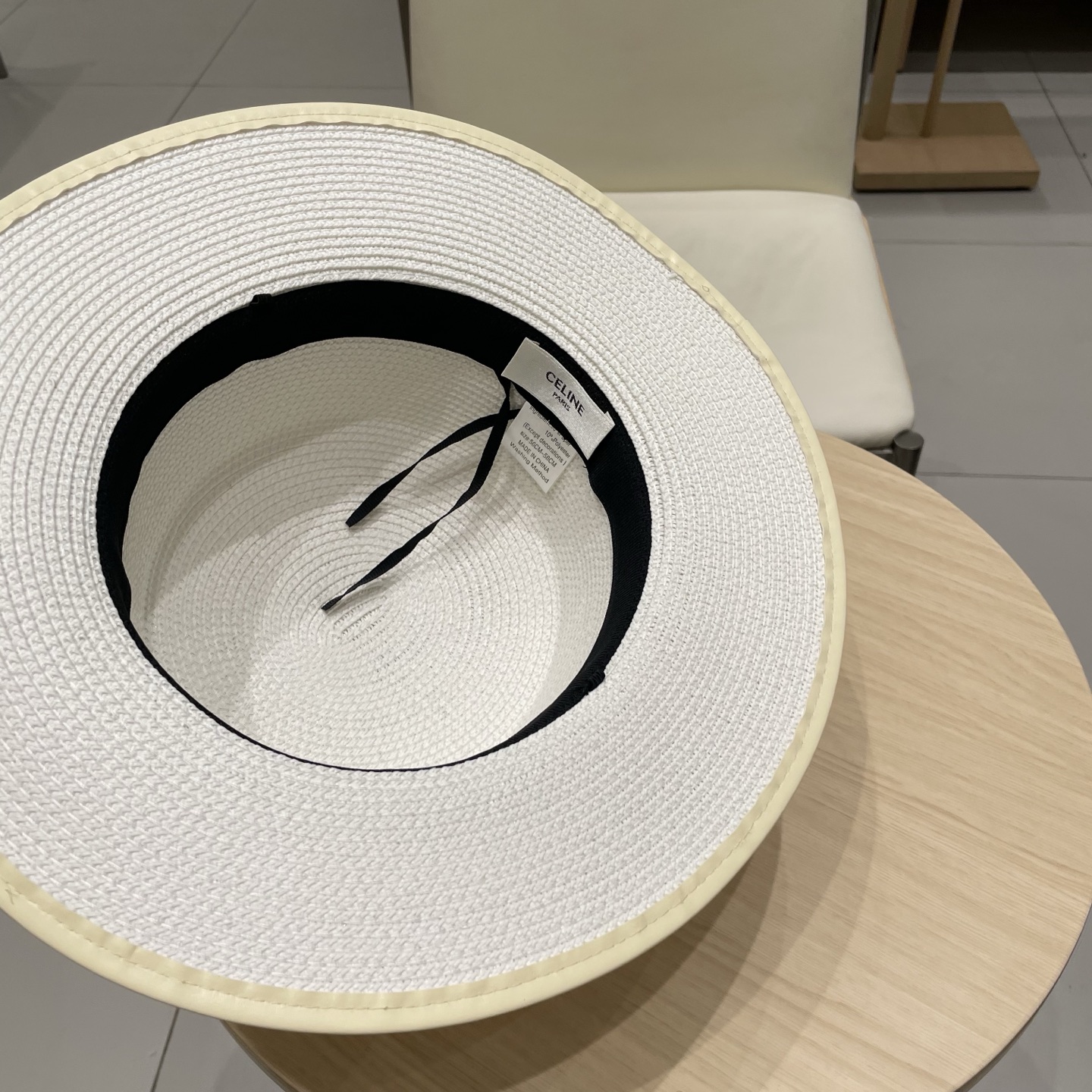 P137 Selincelien’s new straw hat, flat hat, 57 cm head - 图片 9