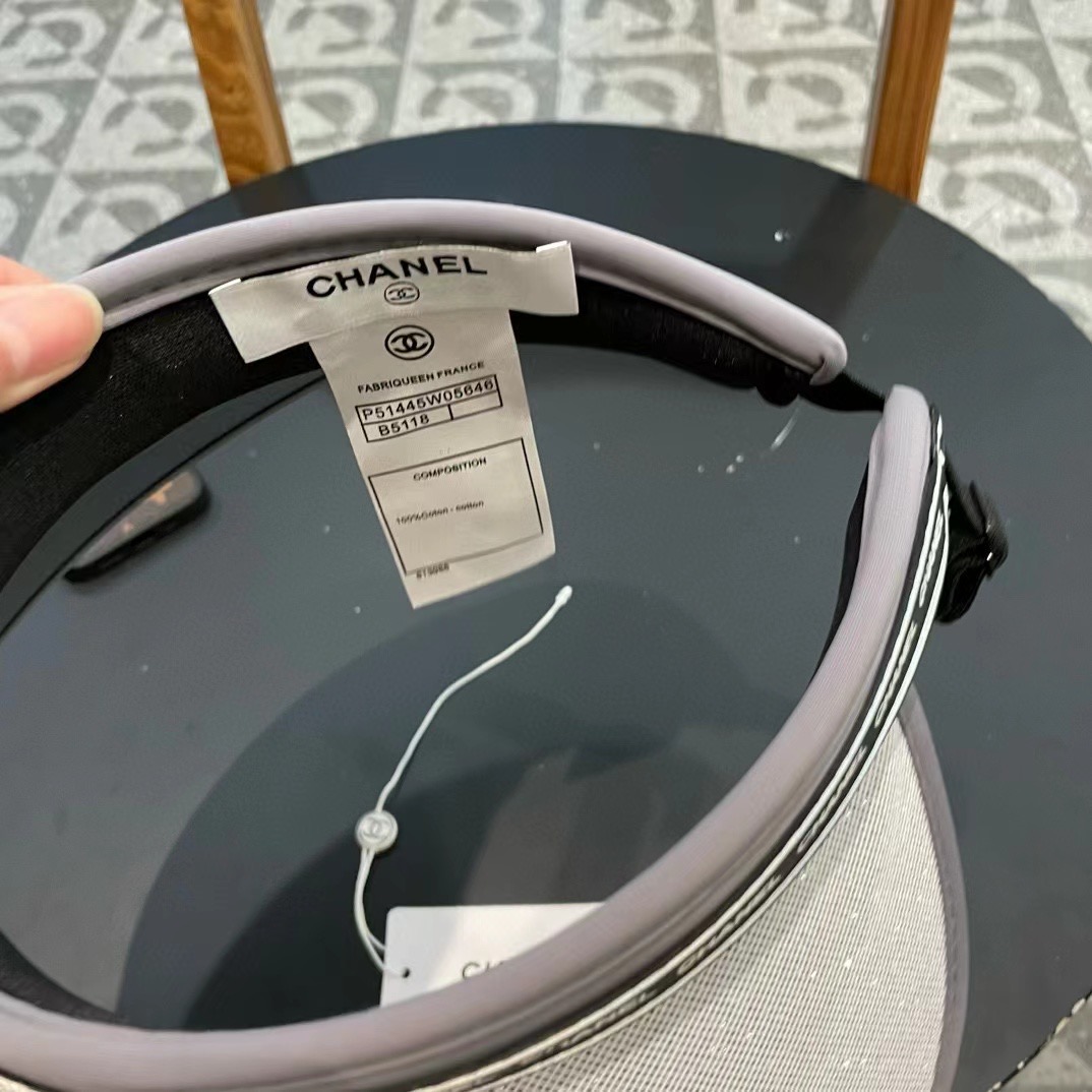 【CHANEL香奈儿】2025夏季新款小香遮阳帽空顶帽，大牌出货，超方便！好搭！出街必备