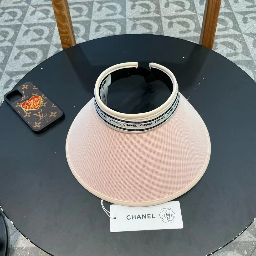 【CHANEL香奈儿】2025夏季新款小香遮阳帽空顶帽，大牌出货，超方便！好搭！出街必备