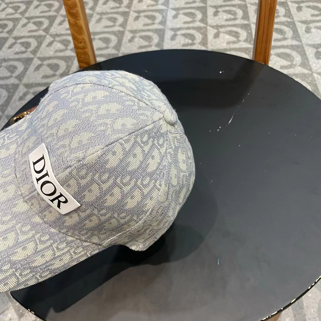 DIOR迪奥 刺绣官网同步新款发布 老花D家棒球帽🧢，水洗标吊牌齐全，超级火爆