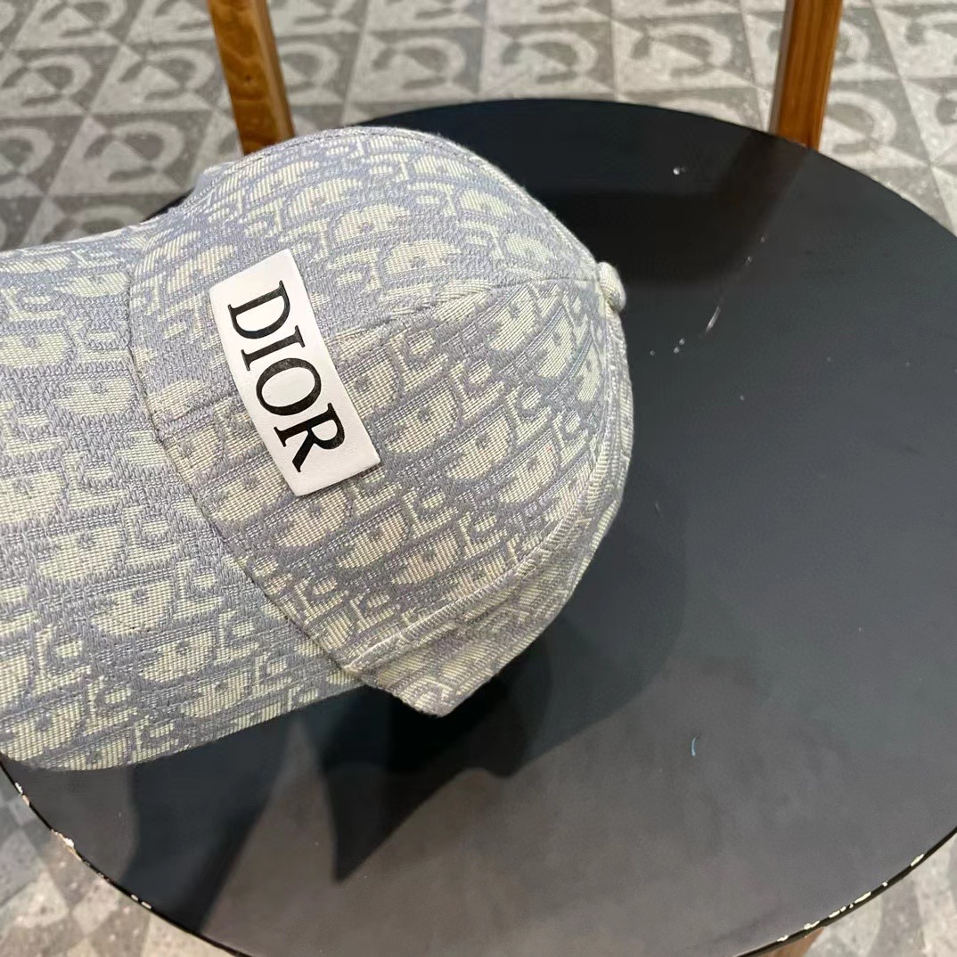 DIOR迪奥 刺绣官网同步新款发布 老花D家棒球帽🧢，水洗标吊牌齐全，超级火爆