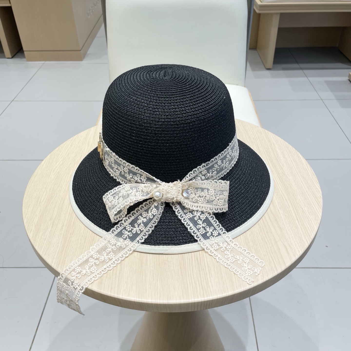  Dior迪奥新款盆帽，名媛风草帽，头围57cm