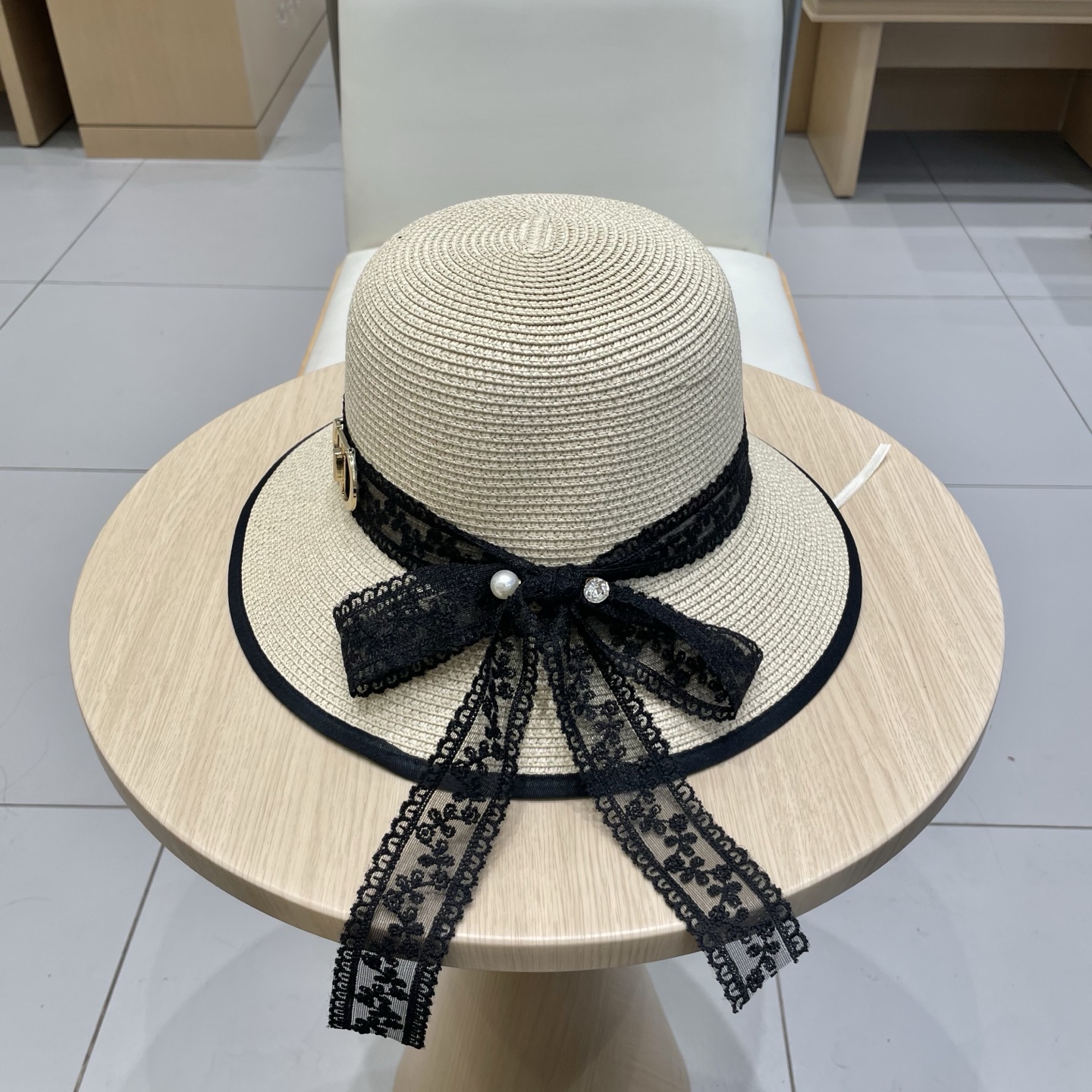  Dior迪奥新款盆帽，名媛风草帽，头围57cm