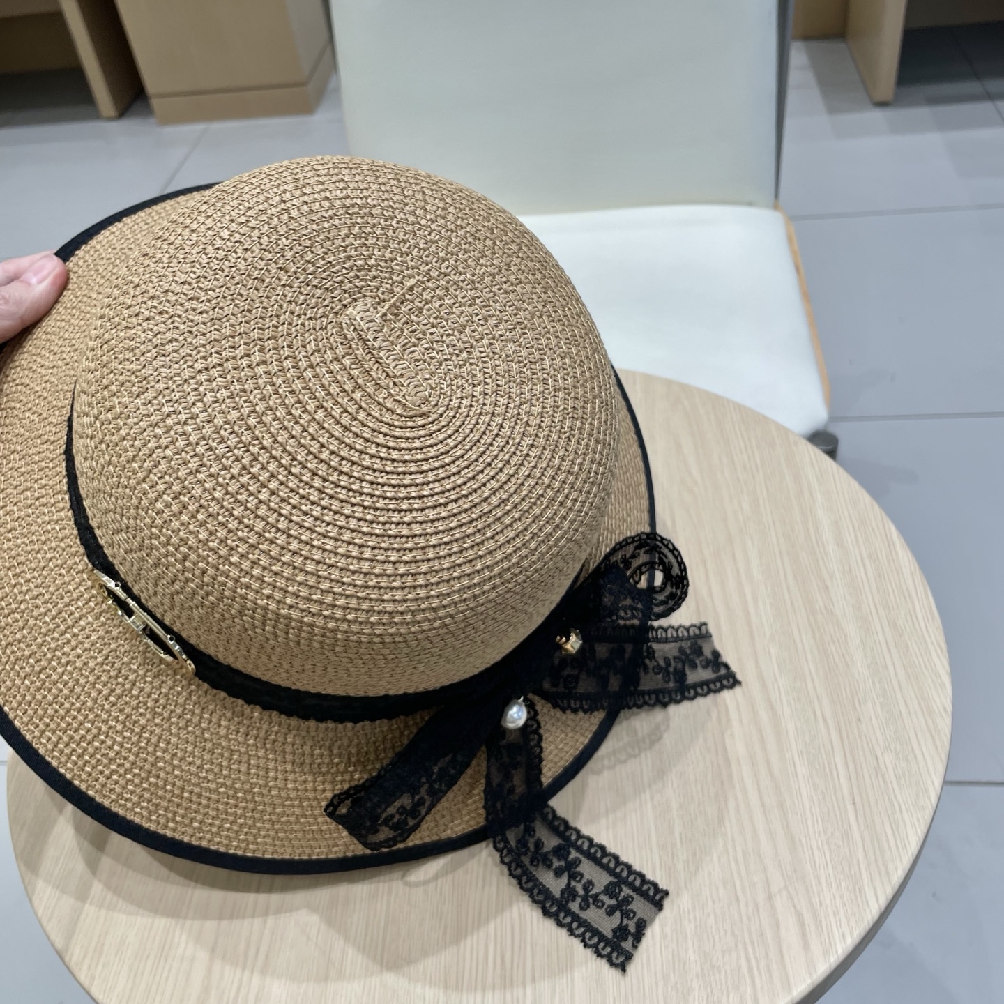  Dior迪奥新款盆帽，名媛风草帽，头围57cm