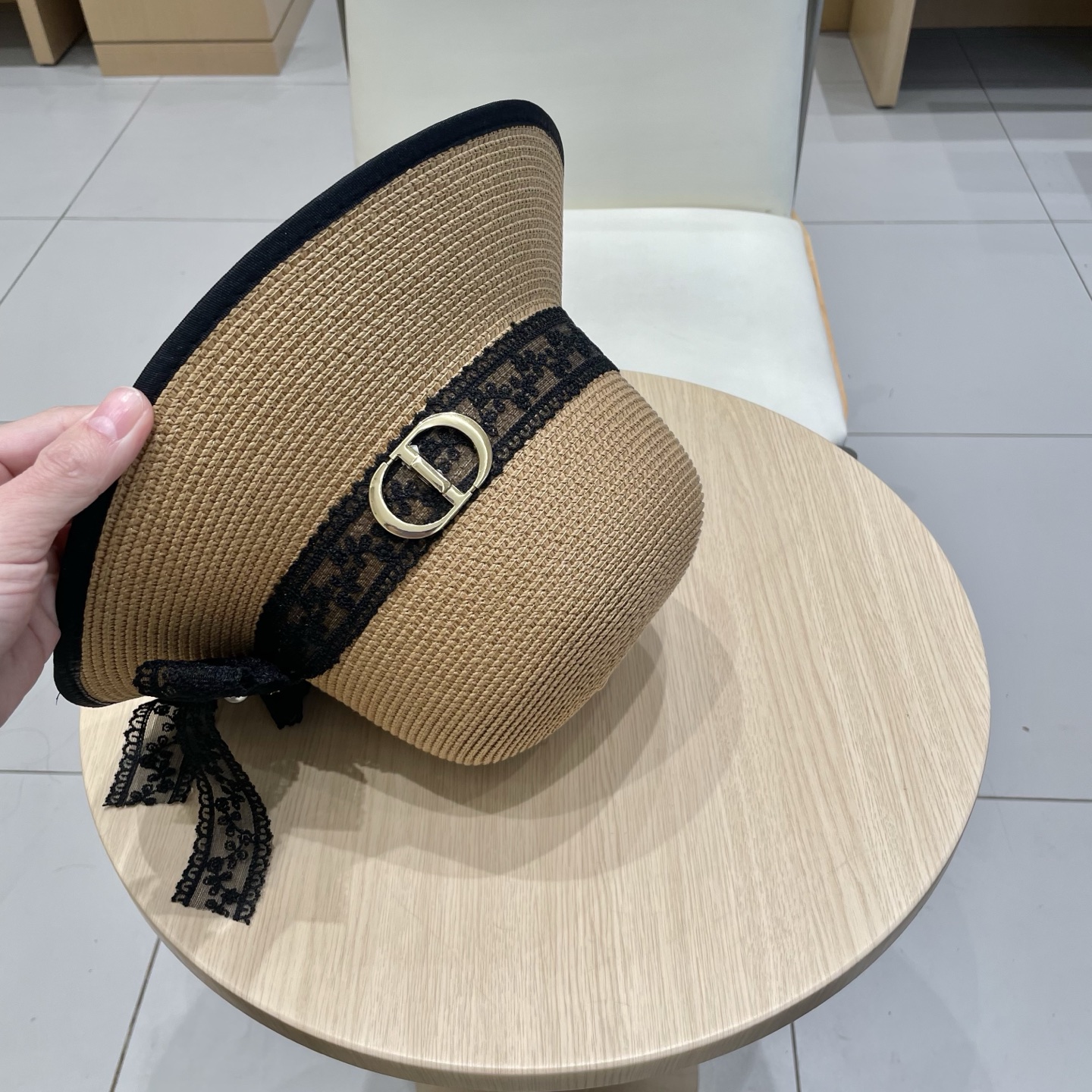  Dior迪奥新款盆帽，名媛风草帽，头围57cm
