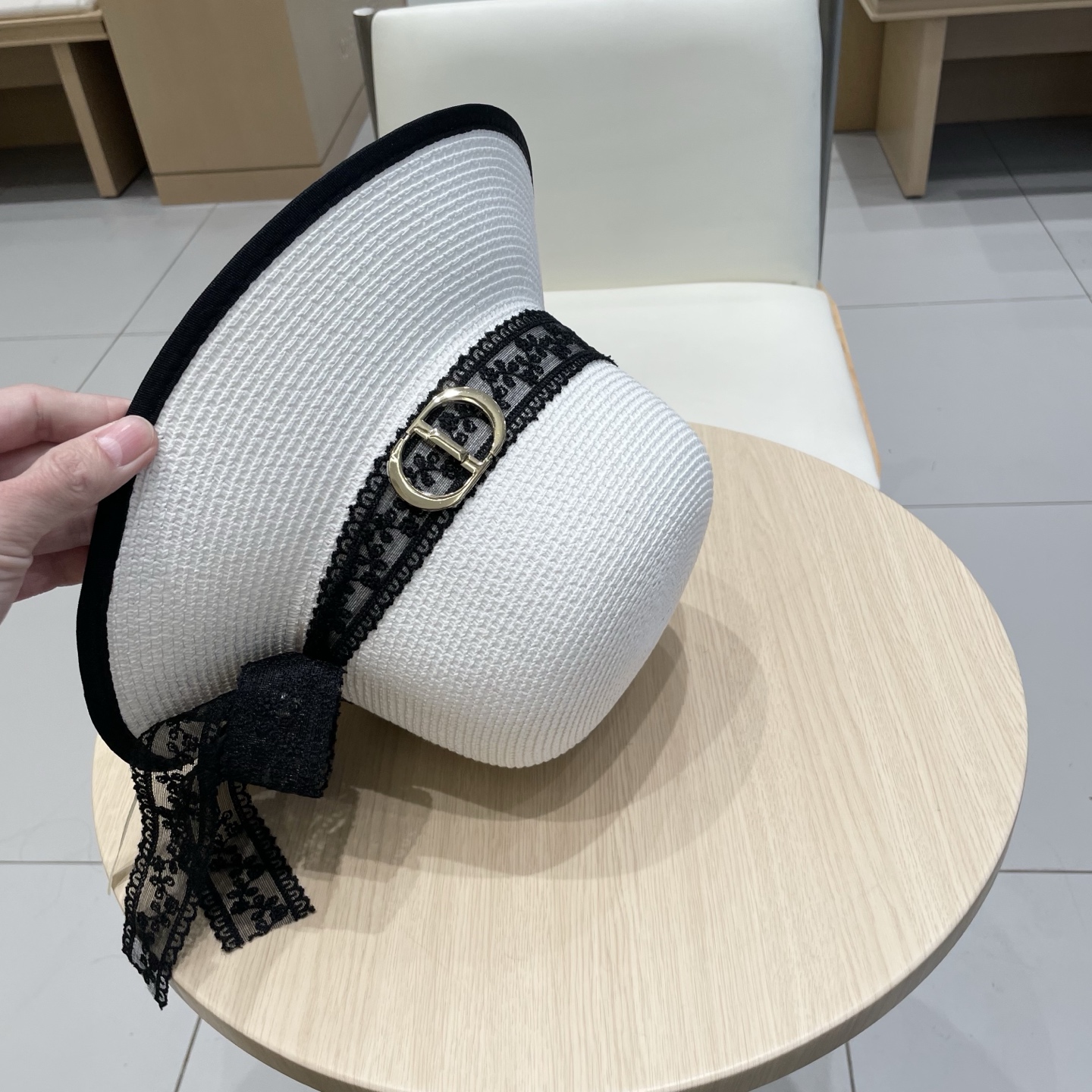  Dior迪奥新款盆帽，名媛风草帽，头围57cm
