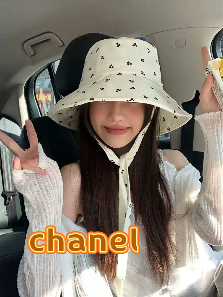 NO:359272,Chanel Chanel 2025 new cherry pattern fisherman hat women versatile small fresh sun strap out vacation sun protection pot hat hat straw hat fisherman hat baseball hat, hat, chanel, chanel, espadrilles, hatsChanel香奈儿2025新款樱桃图案渔夫帽子女百搭小清新遮阳绑带出游度假防晒盆帽帽子草帽渔夫帽棒球帽,帽子,chanel,chanel,espadrilles,hats,hat