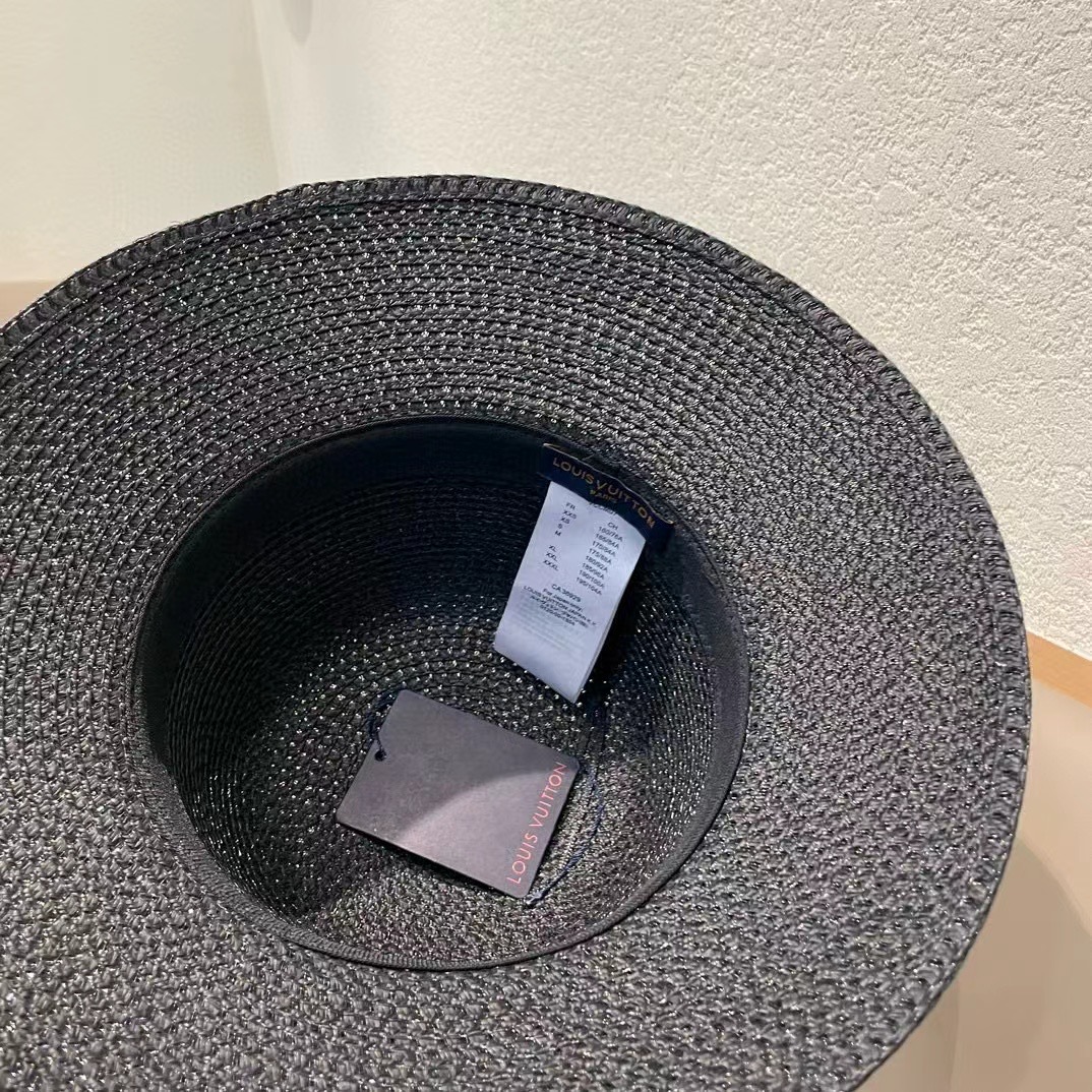路易威登 LV镂空圆顶 草帽,2026新款无数时尚达人必备 细草编织，旅游出街佳选