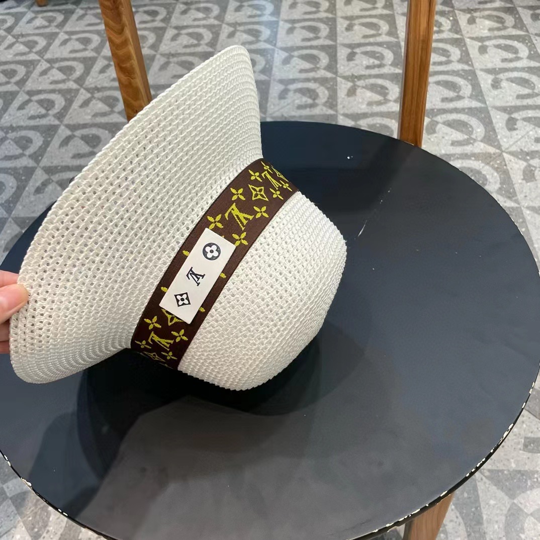 路易威登 LV镂空圆顶 草帽,2026新款无数时尚达人必备 细草编织，旅游出街佳选