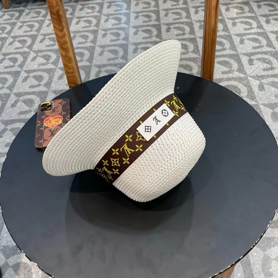 路易威登 LV镂空圆顶 草帽,2026新款无数时尚达人必备 细草编织，旅游出街佳选