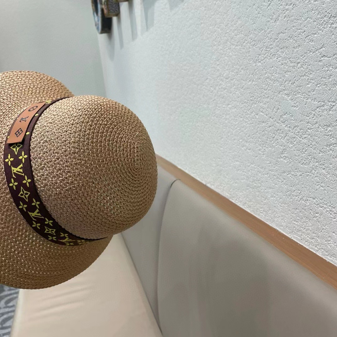 路易威登 LV镂空圆顶 草帽,226新款无数时尚达人必备 细草编织，旅游出街佳选