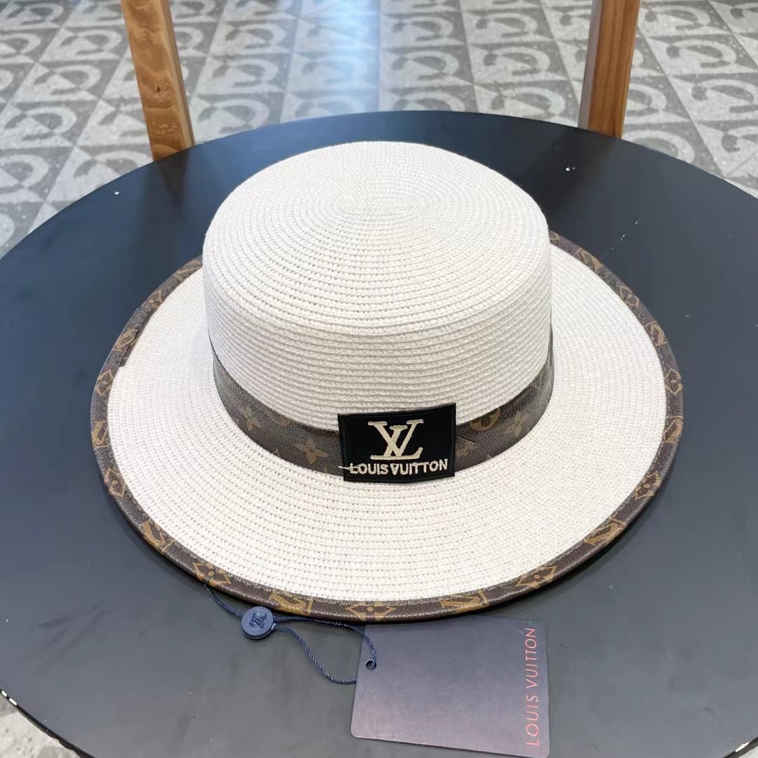 NO:230064,[LV Louis Vuitton] 2025 new leather braided flat-top straw hat, a must-have match when going out, buy it now!  Hat Straw Hat Fisherman Hat Baseball Hat, Hats, louis vuitton,louis vuitton,espadrilles,hats19860909【LV路易威登】2025新款皮边编织平顶草帽,出街必备超好搭配,赶紧入手！帽子草帽渔夫帽棒球帽,帽子,louis vuitton,louis vuitton,espadrilles,hats,hat
