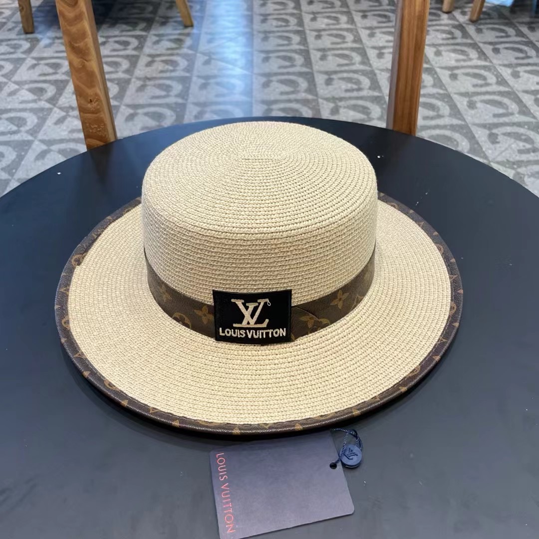 NO:230067,[LV Louis Vuitton] New leather-breasted flat-topped straw hat, a must-have match when going out, buy it now!  Hat Straw Hat Fisherman Hat Baseball Hat, Hats, louis vuitton,louis vuitton,espadrilles,hats19860909【LV路易威登】新款皮边编织平顶草帽,出街必备超好搭配,赶紧入手！帽子草帽渔夫帽棒球帽,帽子,louis vuitton,louis vuitton,espadrilles,hats,hat