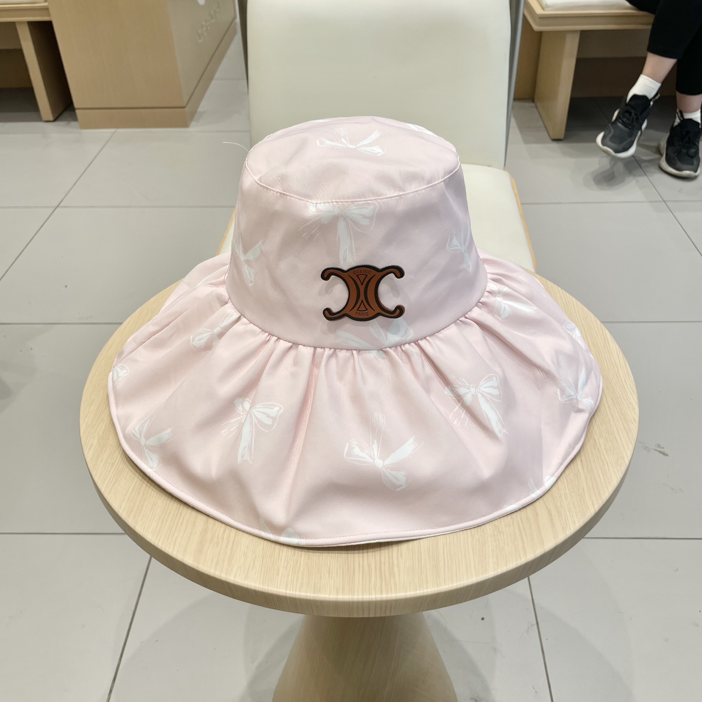 塞琳Celine2026新款渔夫帽女夏季大帽檐遮阳防晒帽子遮脸防紫外线海边太阳帽