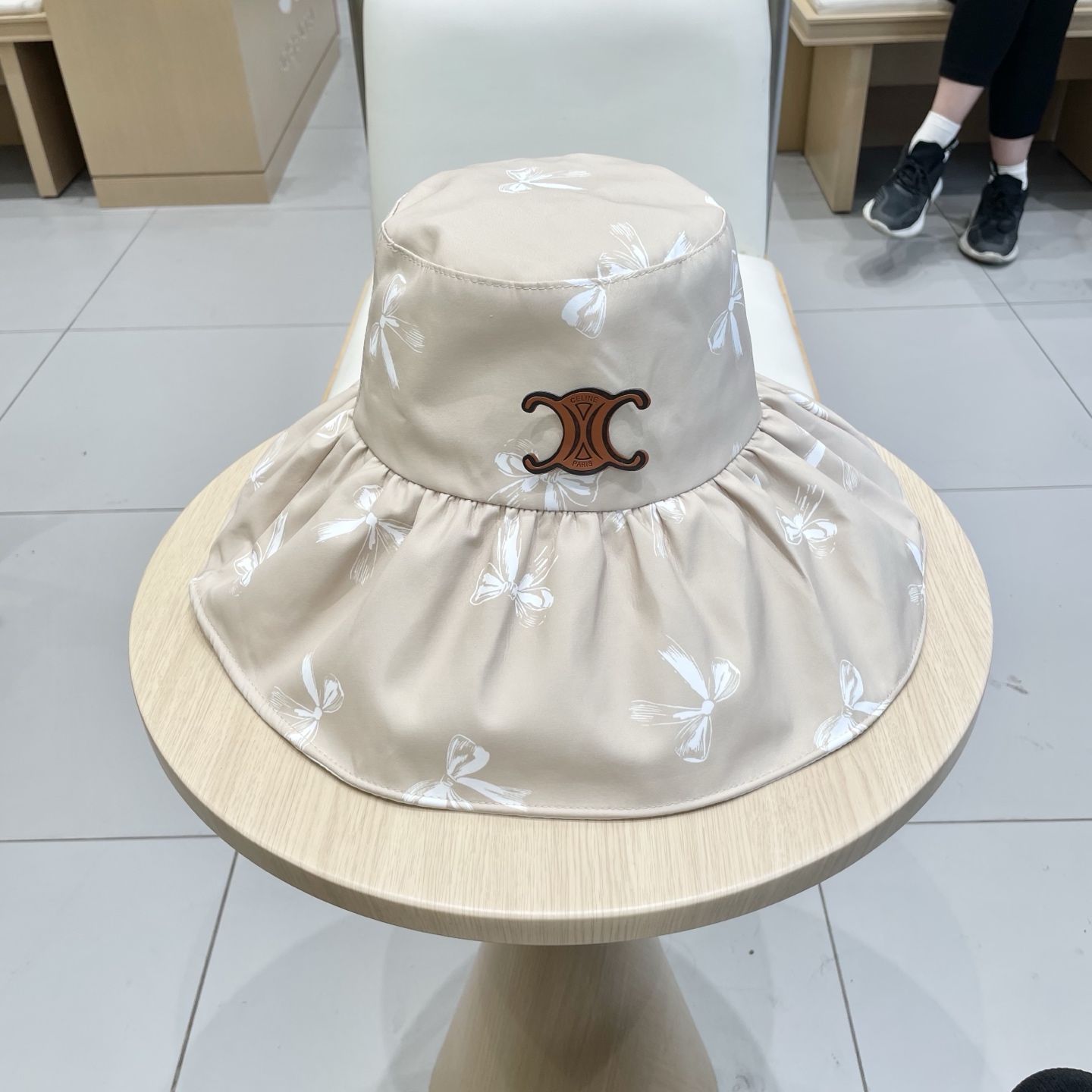 塞琳Celine2026新款渔夫帽女夏季大帽檐遮阳防晒帽子遮脸防紫外线海边太阳帽