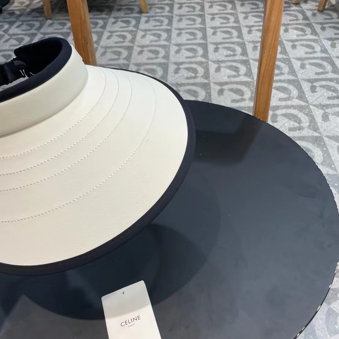   赛琳cellne防晒帽子女夏硬大檐空顶帽骑行防紫外线遮脸太阳帽百搭遮阳帽