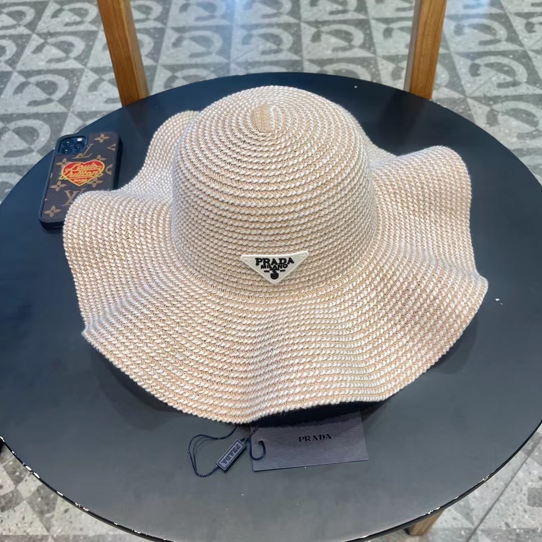 NO:223198,PRADA Prada Lotus Crusset Hat, Heavy Industry Design Simple and Versatile Style, Head Circle 57cm Hat Straw Hat Fisherman's Hat Baseball Hat Knitted Hat, Hats, Prada, Prada, espadrilles, Hats19860909PRADA普拉达荷叶草帽, 重工设计简约百搭款,头围57cm帽子草帽渔夫帽棒球帽针织帽,帽子,prada,prada,espadrilles,hats,hat