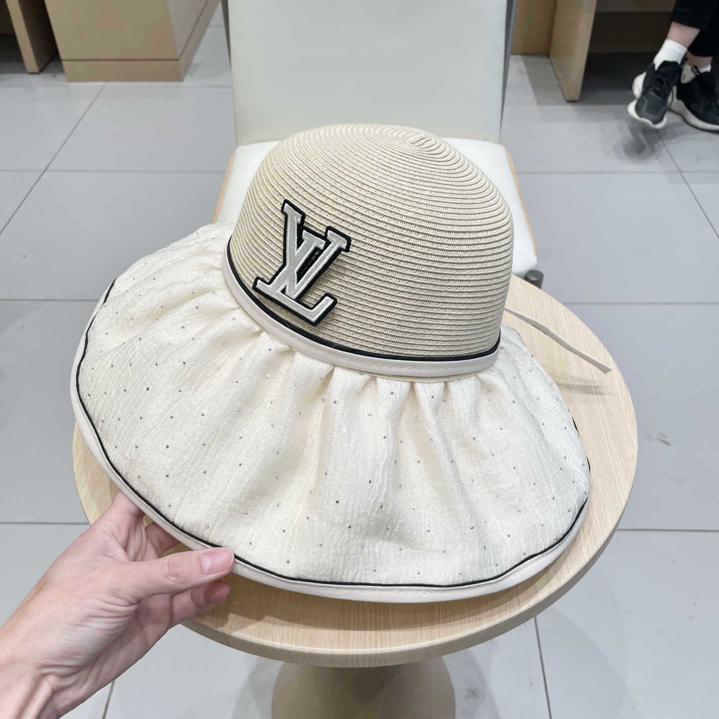 🧢路易威登棒球帽 LouisVuitton😍2025时尚新款透气防晒夏季遮阳帽女韩版防紫外线大檐高品质渔
