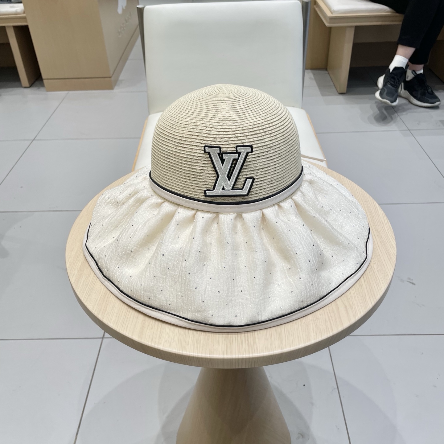 🧢路易威登棒球帽 LouisVuitton😍2025时尚新款透气防晒夏季遮阳帽女韩版防紫外线大檐高品质渔
