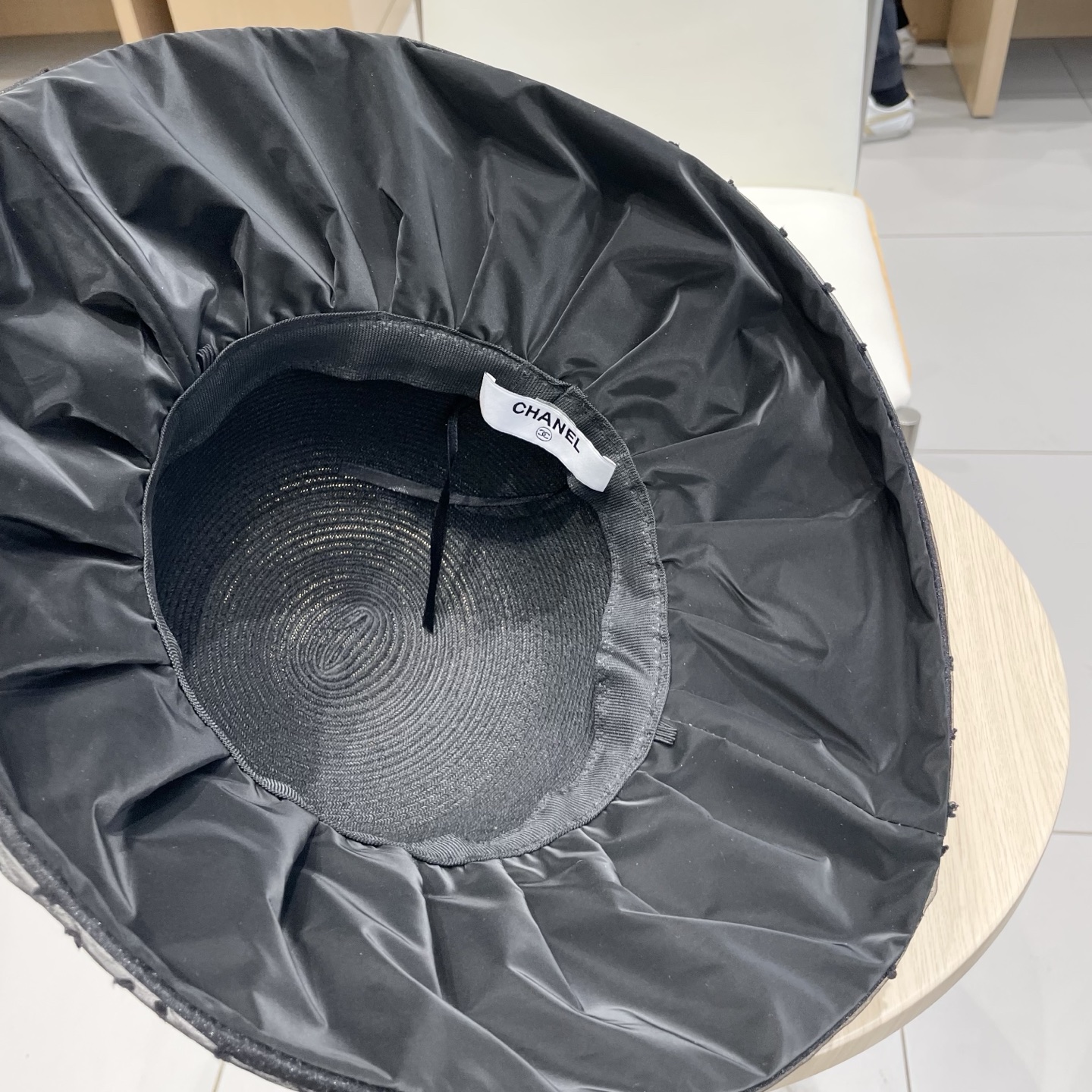  Chanel香奈儿夏季大檐显脸小优雅遮阳帽女时尚百搭蝴蝶结防晒帽海边出游渔夫帽