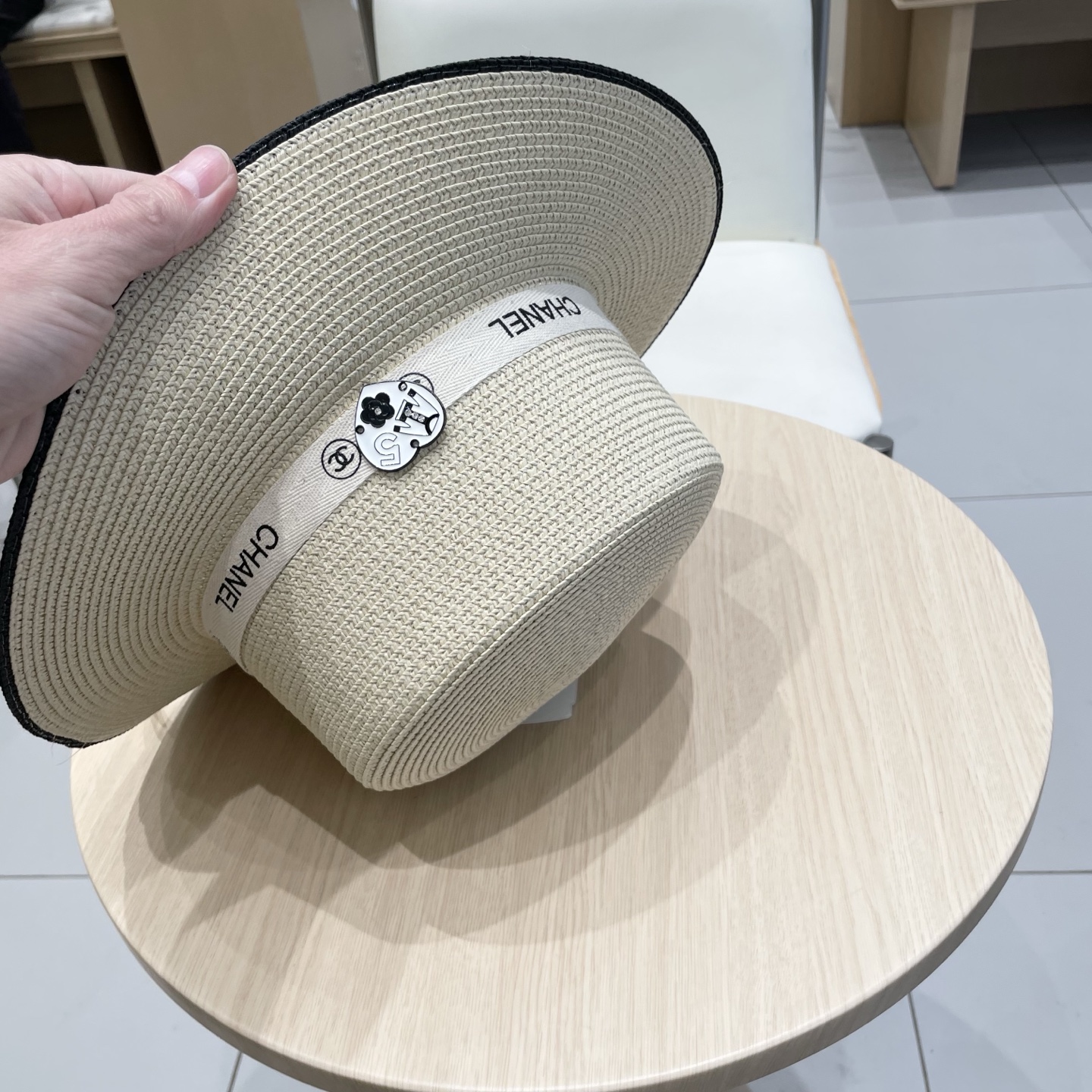  香奈儿CHANEL2025新款草帽，高级定制，名媛风，细节待上，夏季防晒防紫外线，出行必备，百搭好看