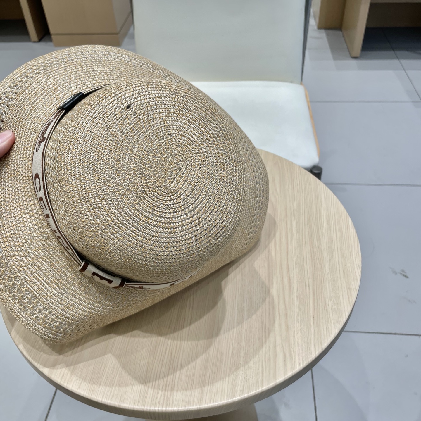 P137 Selenecelien’s new straw hat, round top hat, 57 cm - 图片 7