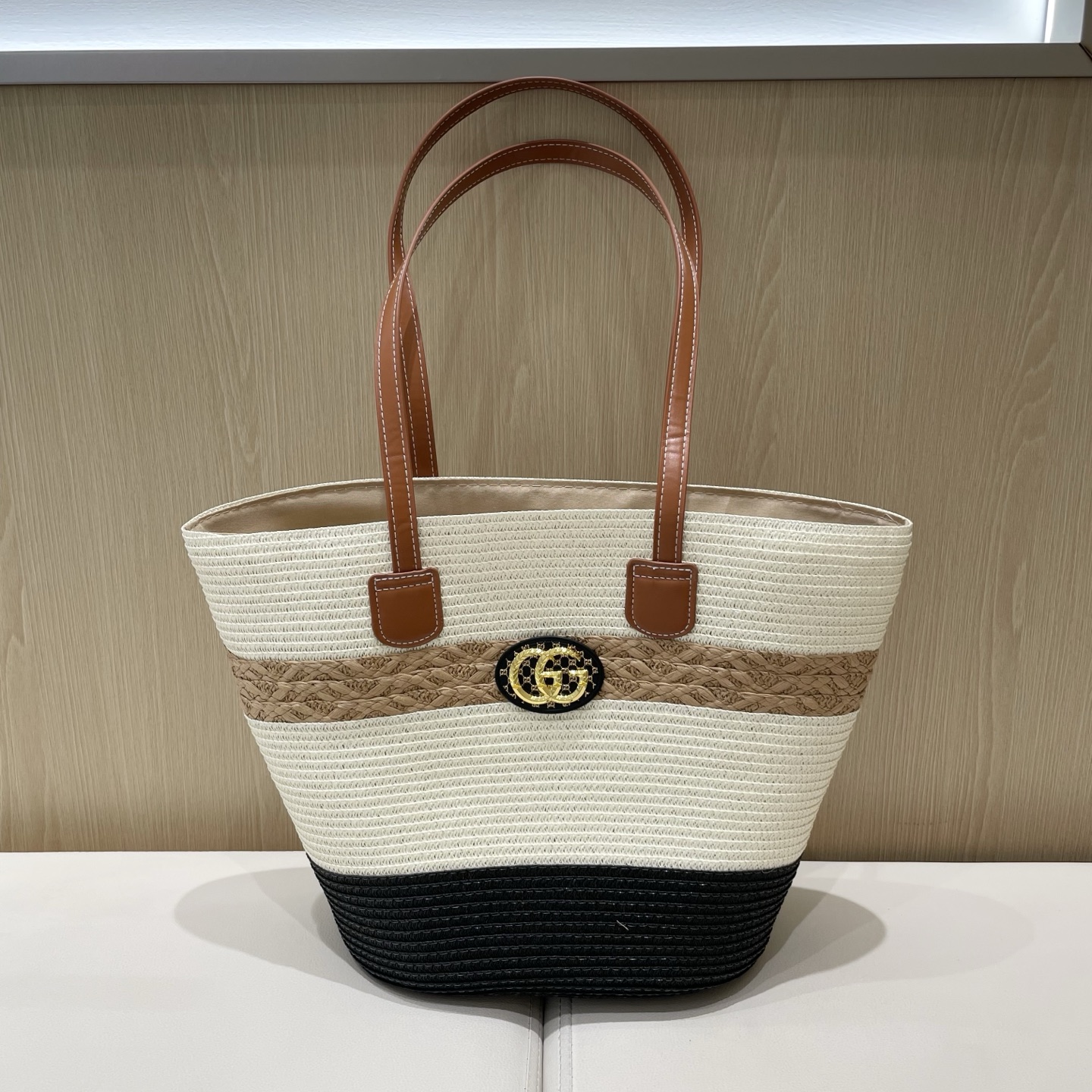 NO:222772,GUCCI Gucci summer cotton thread knitted underarm bag temperament large capacity women's cabbage basket style straw woven bag Nordic bag size 40X 23X 30cm hat straw hat fisherman hat baseball hat knit hat, hat, gucci, espadrilles, espadrilles, hats19860909GUCCI古奇夏季棉线编织腋下包气质大容量女包菜篮子风草编包包北欧包尺寸40X 23X 30cm帽子草帽渔夫帽棒球帽针织帽,帽子,gucci,espadrilles,espadrilles,hats,hat